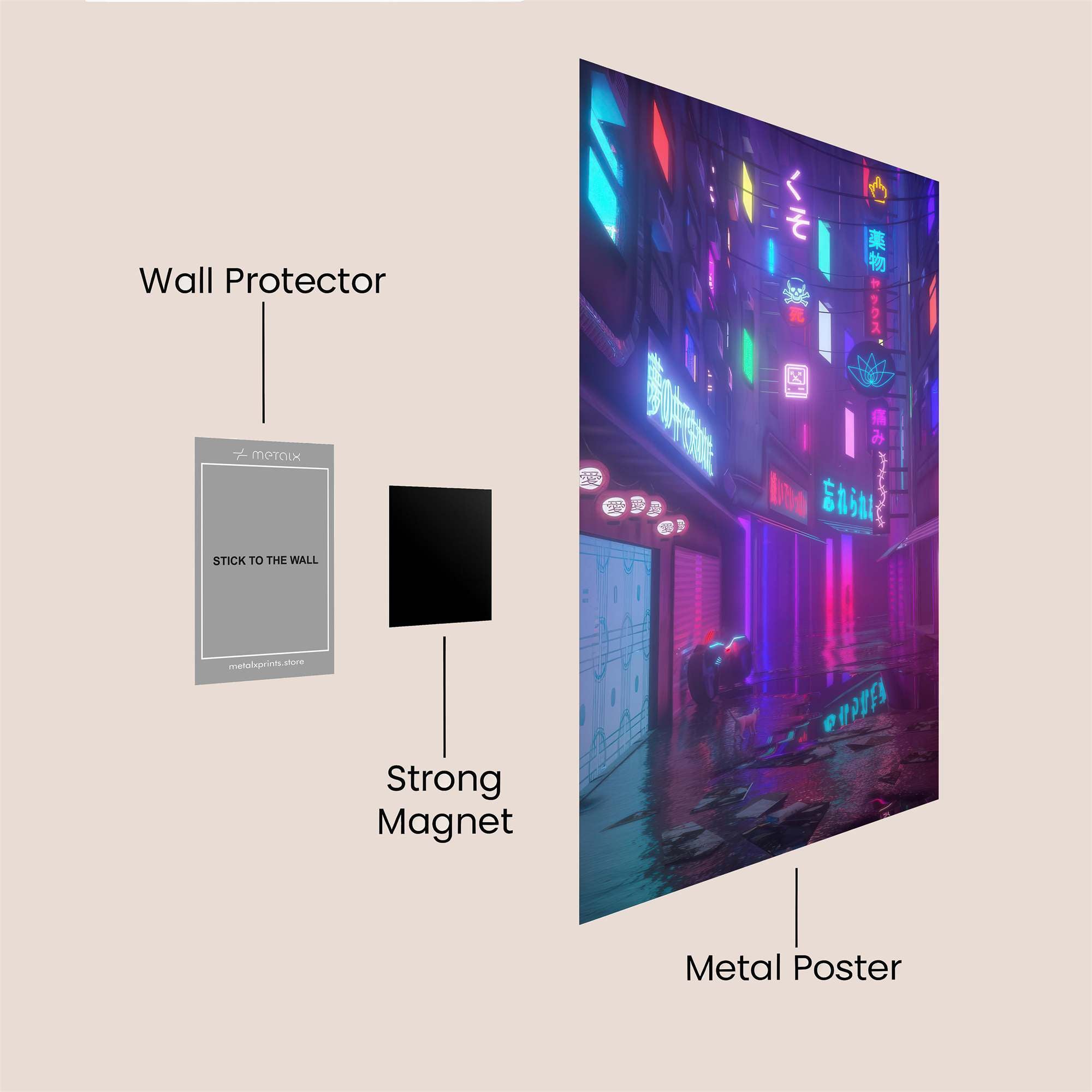 Neon Dream Safe Wall Magnetic / M
