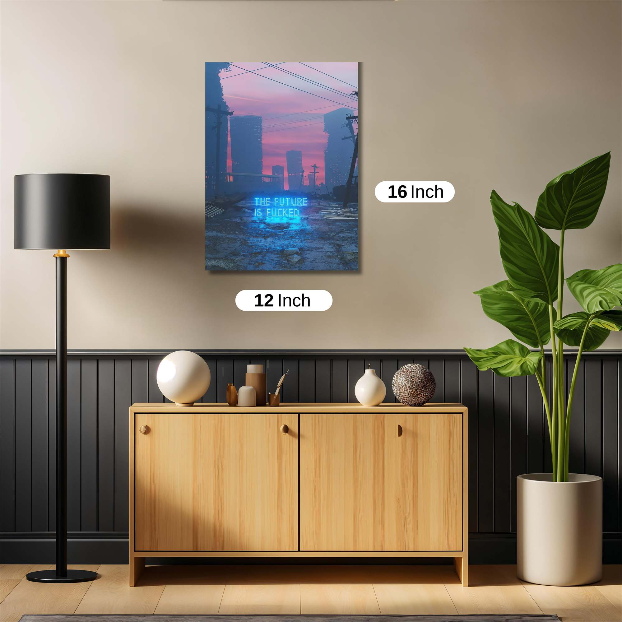 Dystopian Dawn Safe Wall Magnetic / M