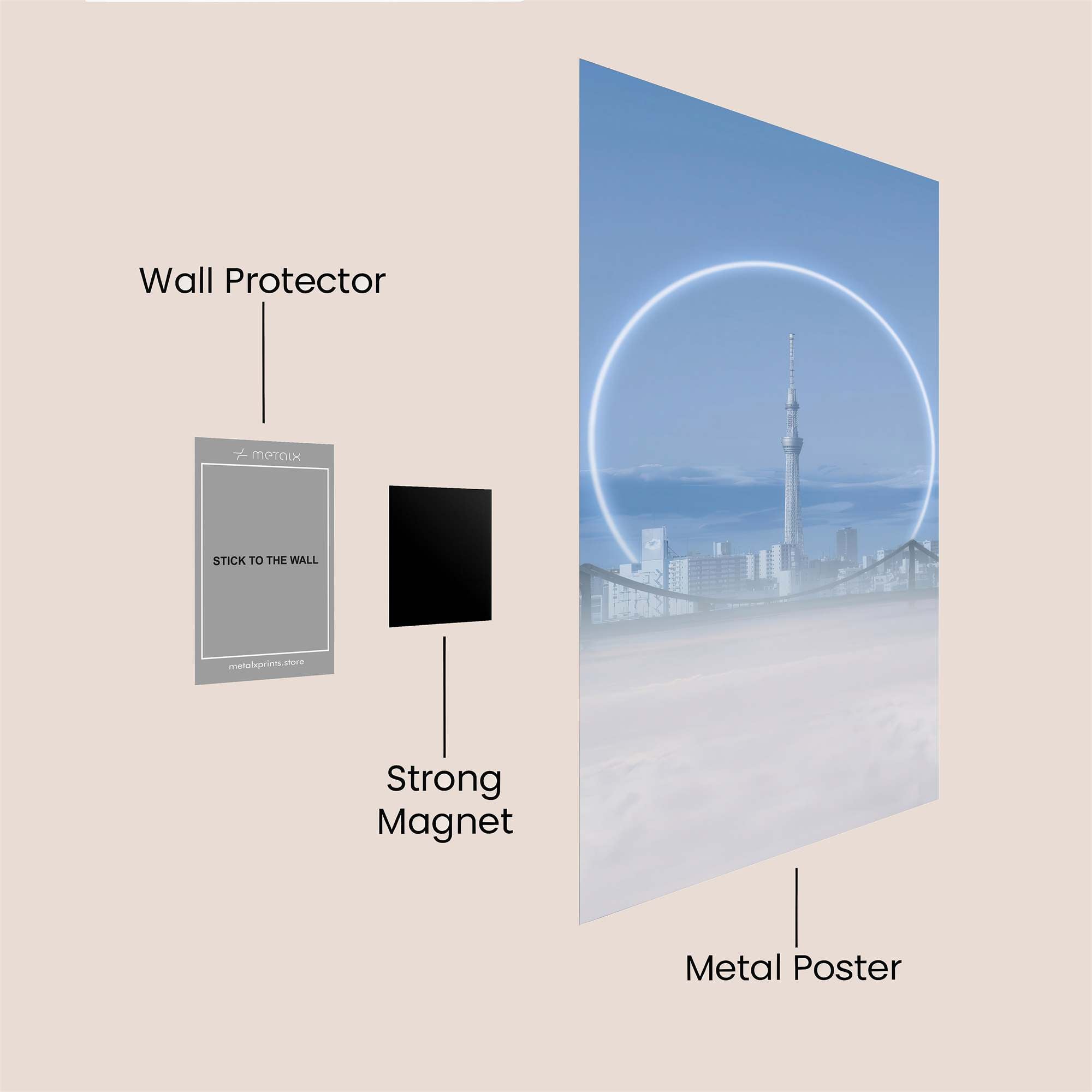 Tokyo Halo Safe Wall Magnetic / M