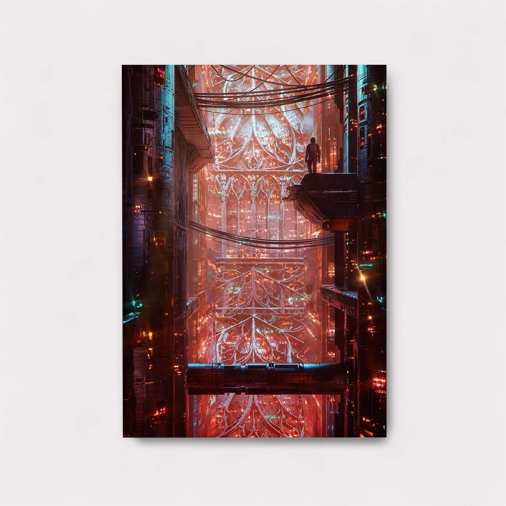 Neon Cathedral Safe Wall Magnetic / M