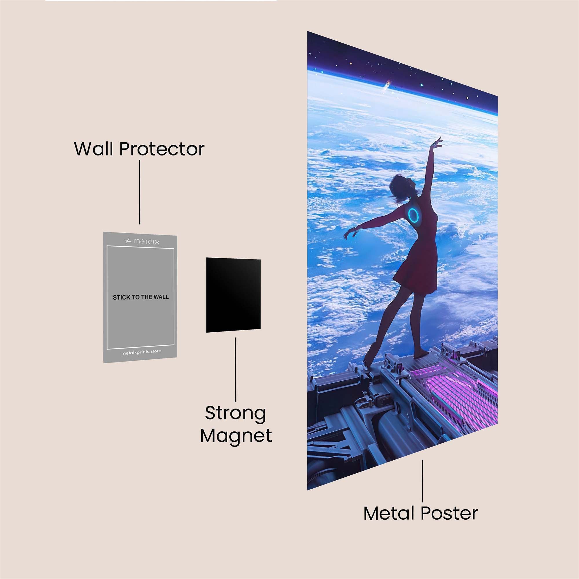 Cosmic Grace Safe Wall Magnetic / M