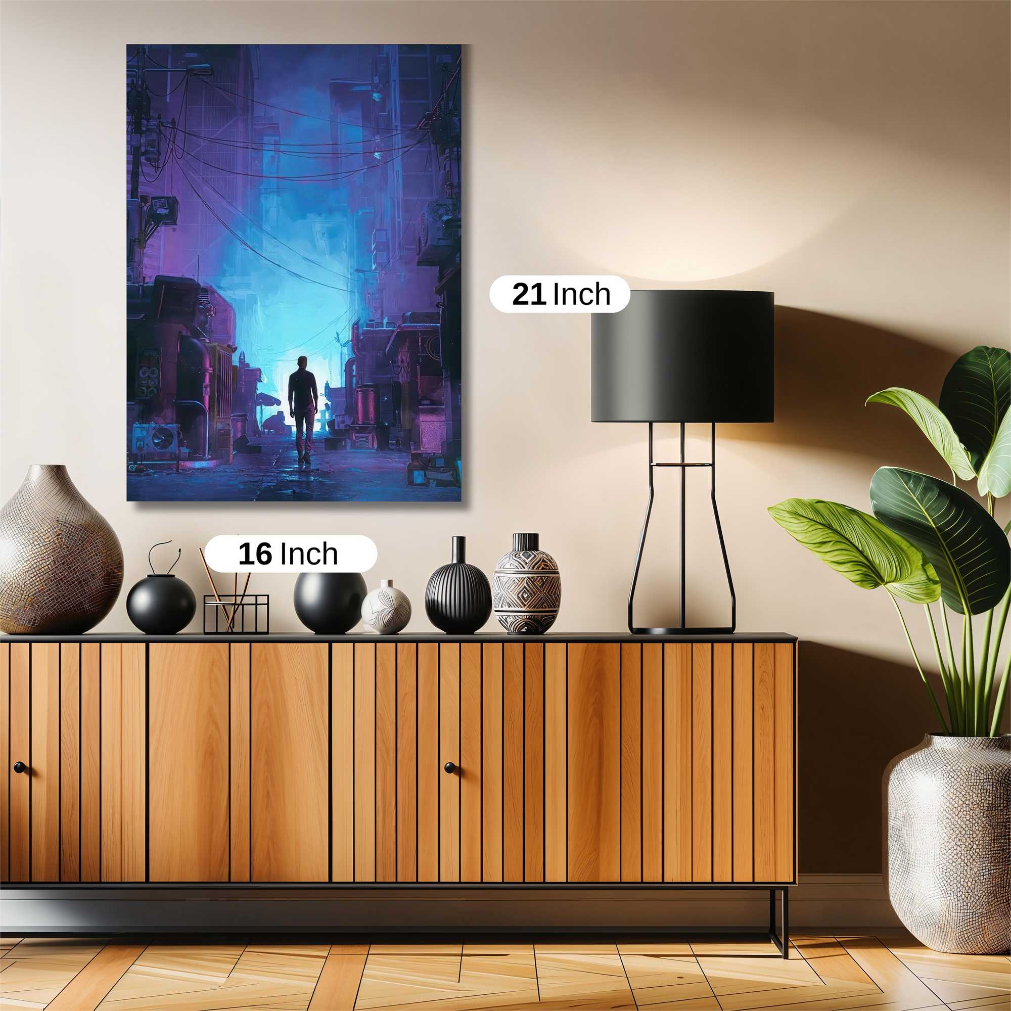 Neon Solitude Safe Wall Magnetic / M