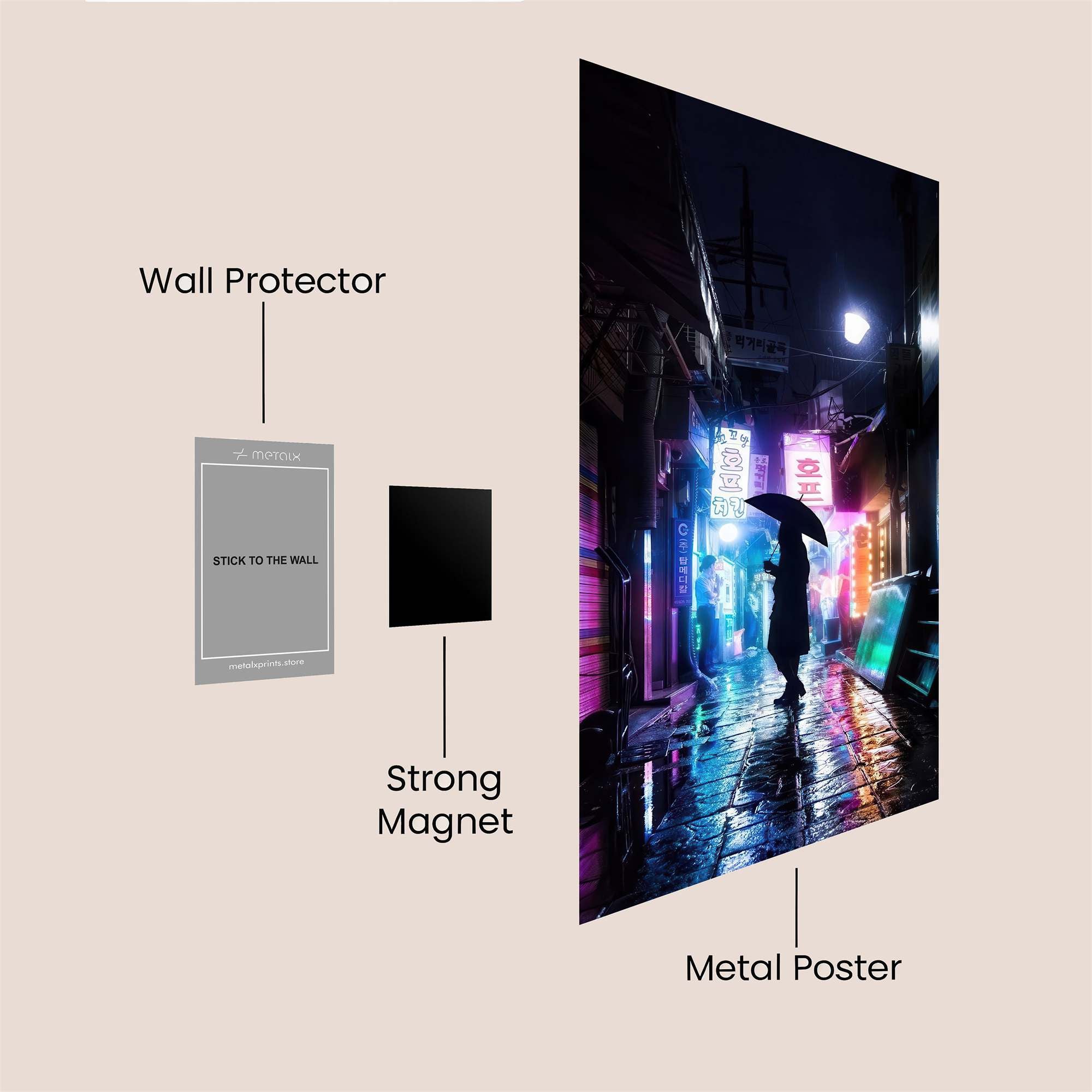 NeonSolitude Safe Wall Magnetic / M