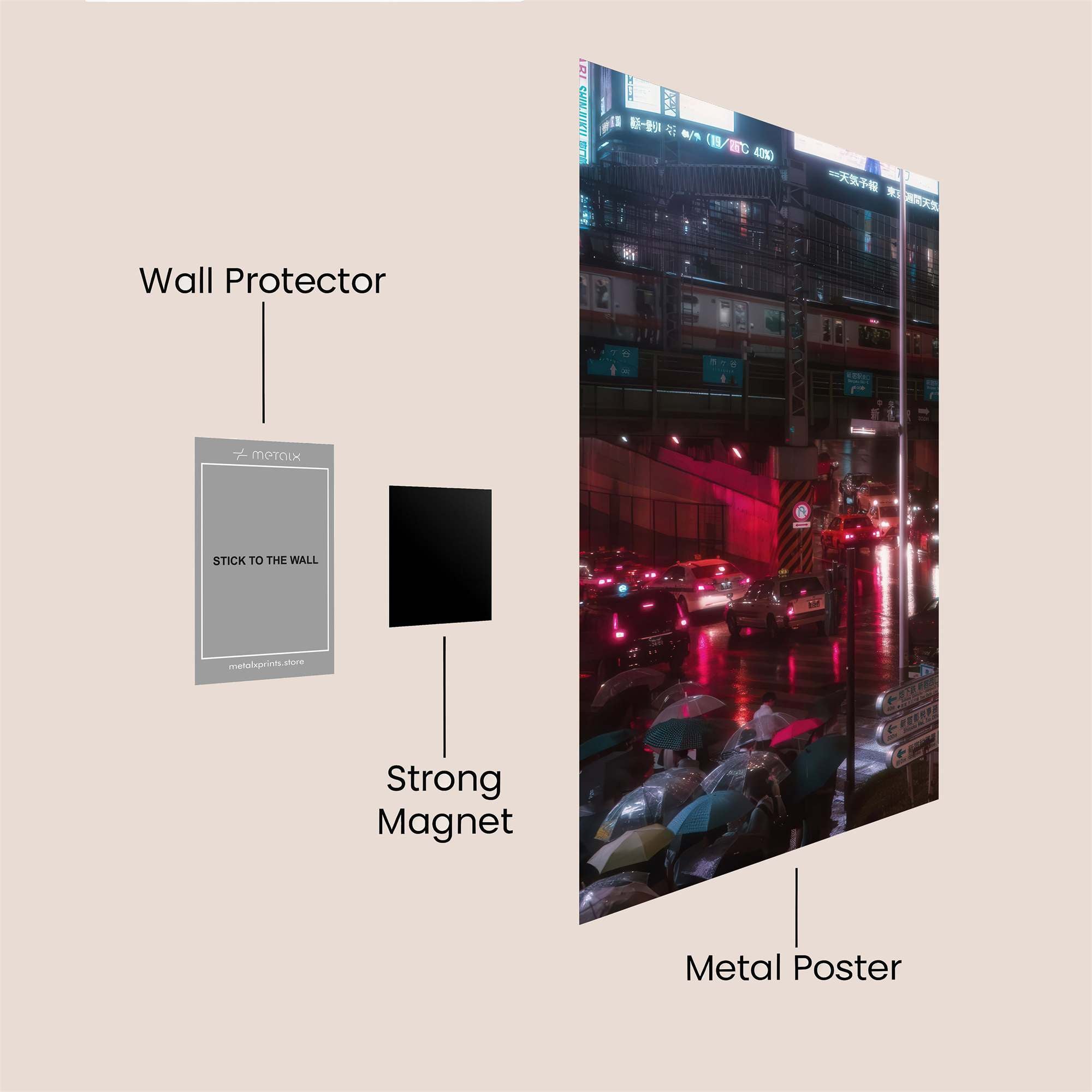 Tokyo Neon Safe Wall Magnetic / M