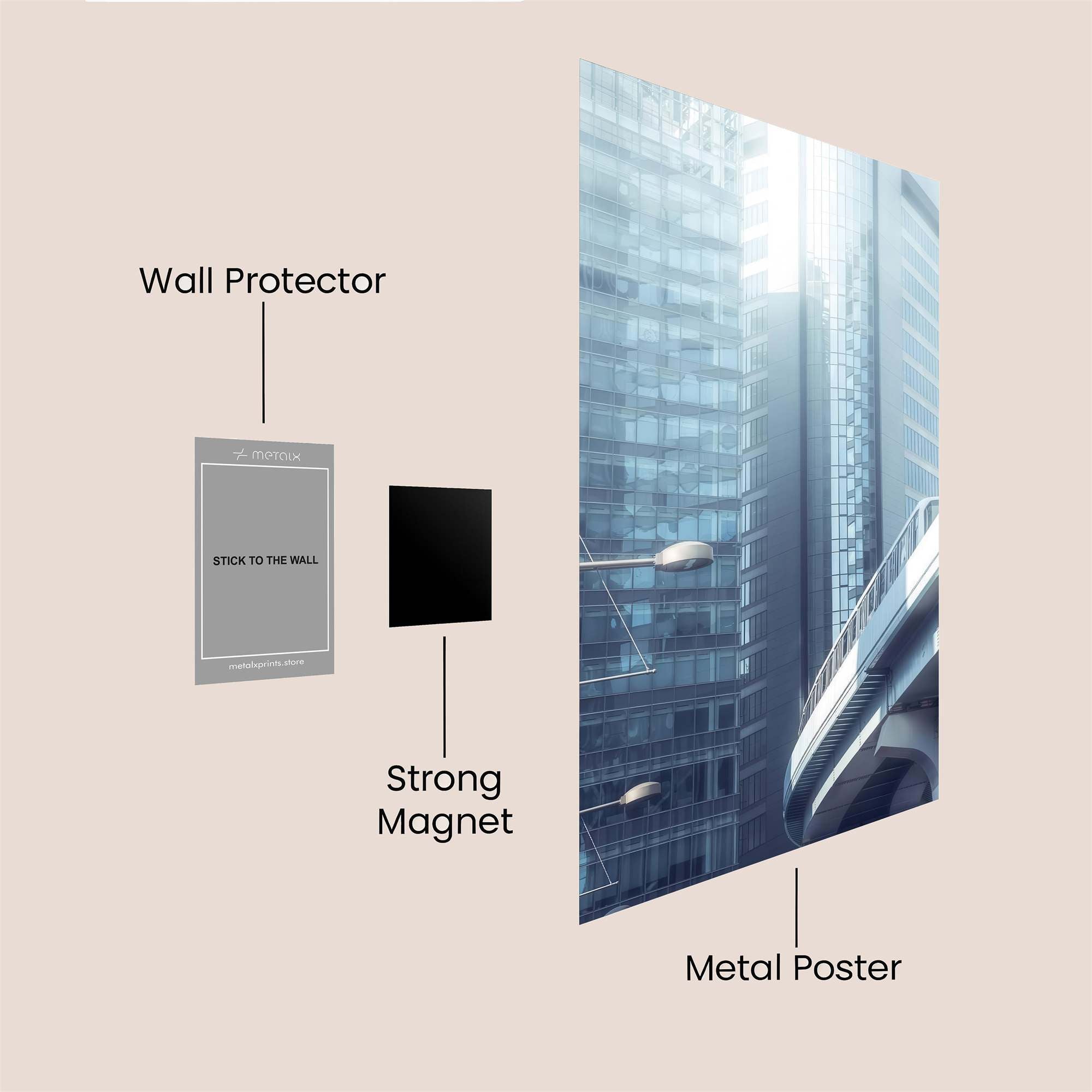 Skyline Serenity Safe Wall Magnetic / M