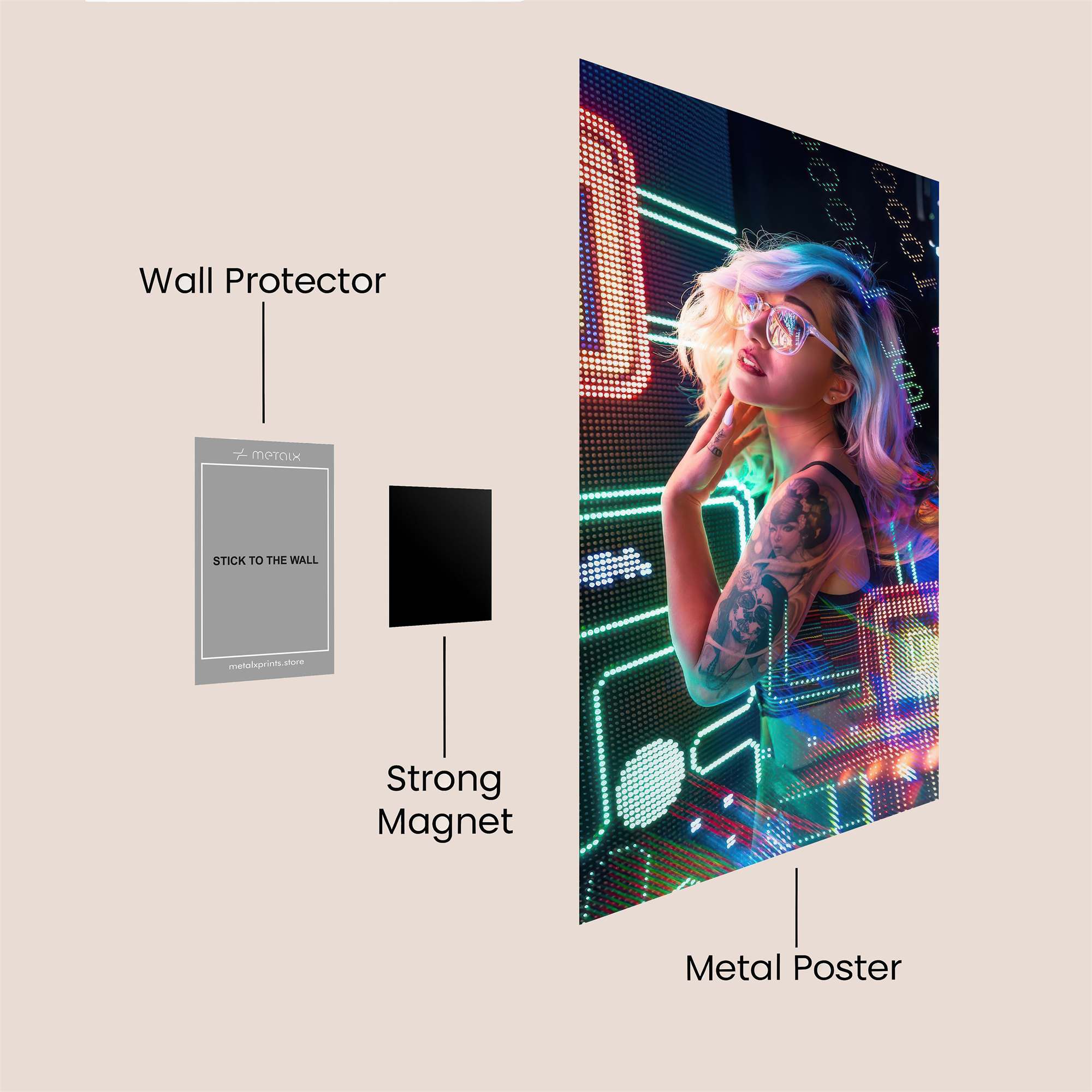 Neon Dream Safe Wall Magnetic / M