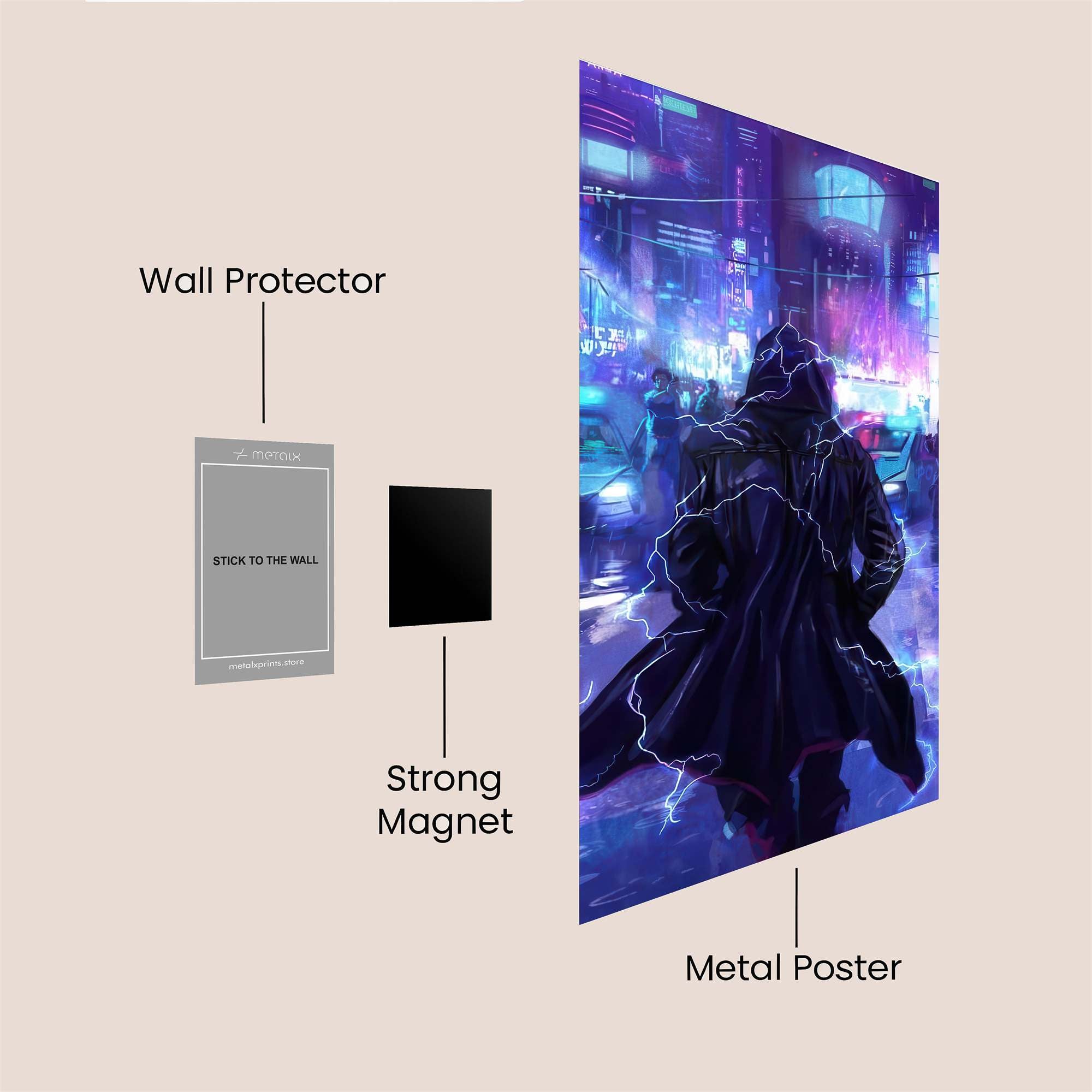 Cyberpunk Enigma Safe Wall Magnetic / M