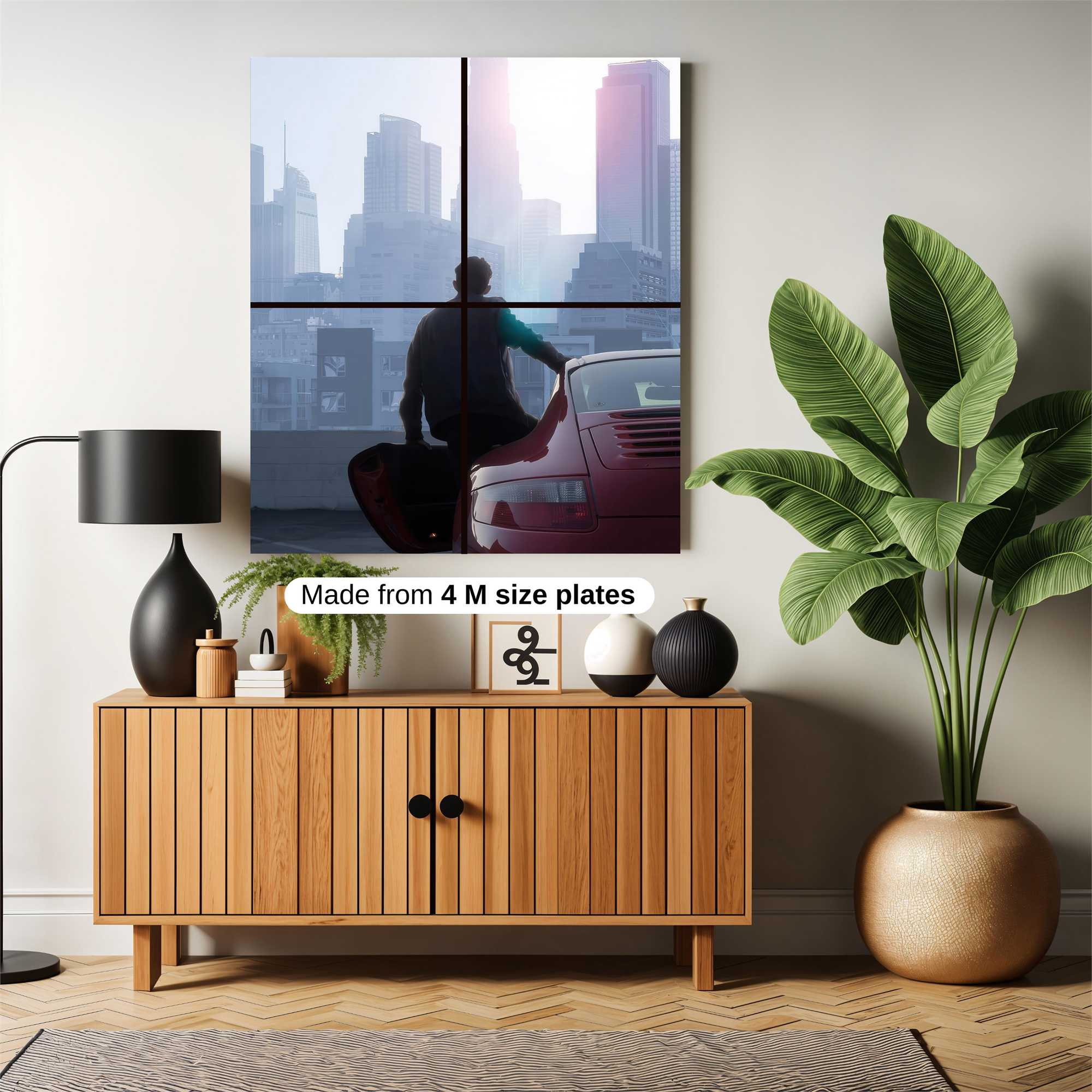 Cityscape Dawn Safe Wall Magnetic / M