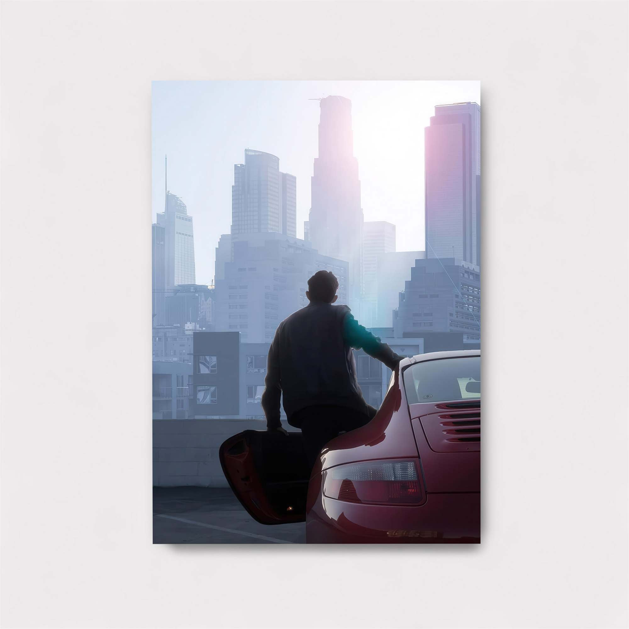 Cityscape Dawn Safe Wall Magnetic / M