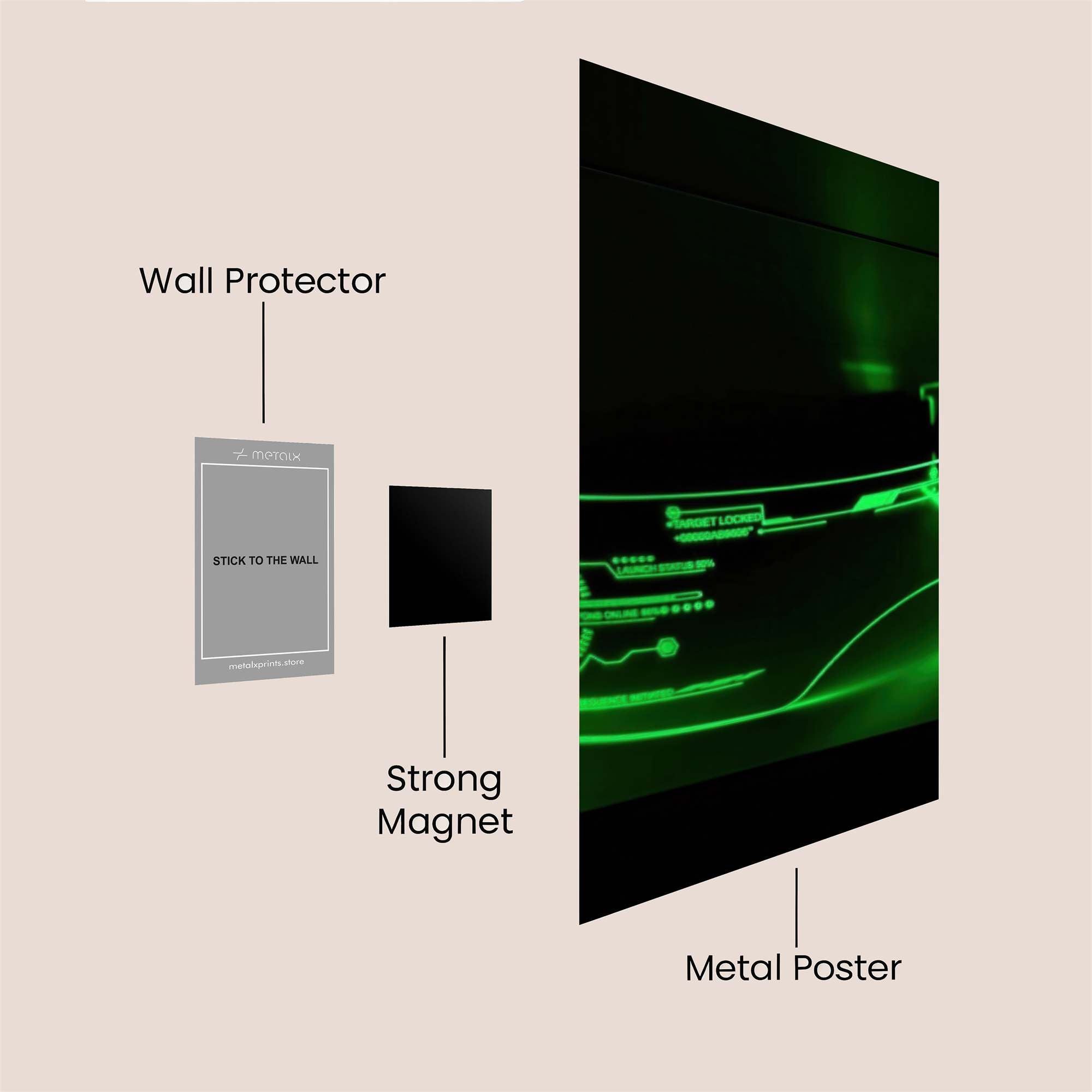 Glow Enigma Safe Wall Magnetic / M