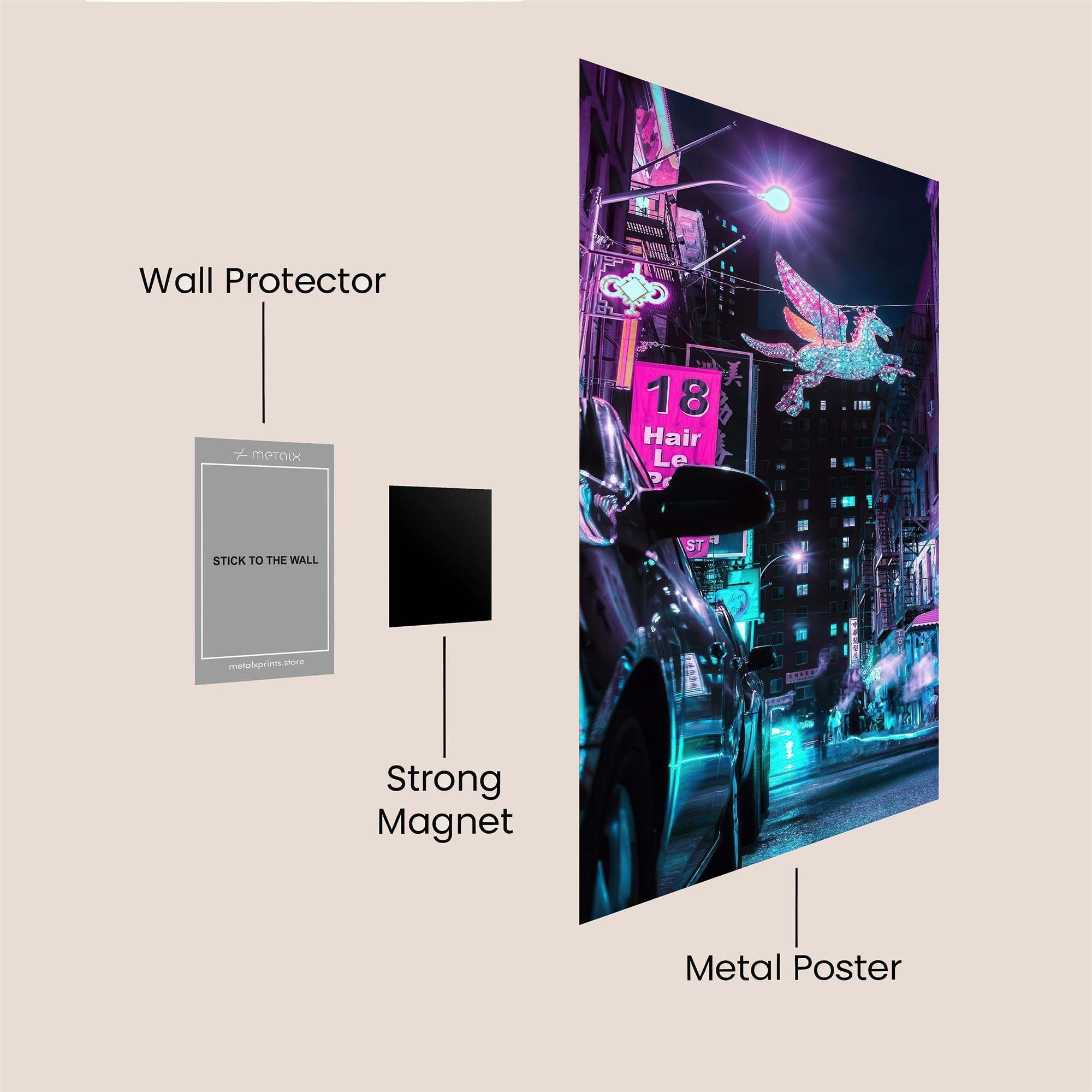 Pegasus Dream Safe Wall Magnetic / M