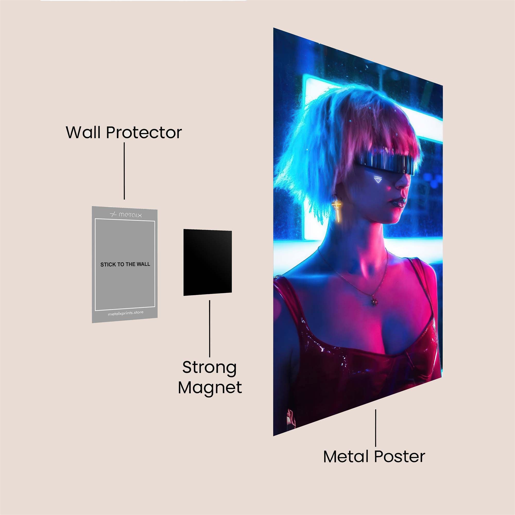 Cyber Enigma Safe Wall Magnetic / M
