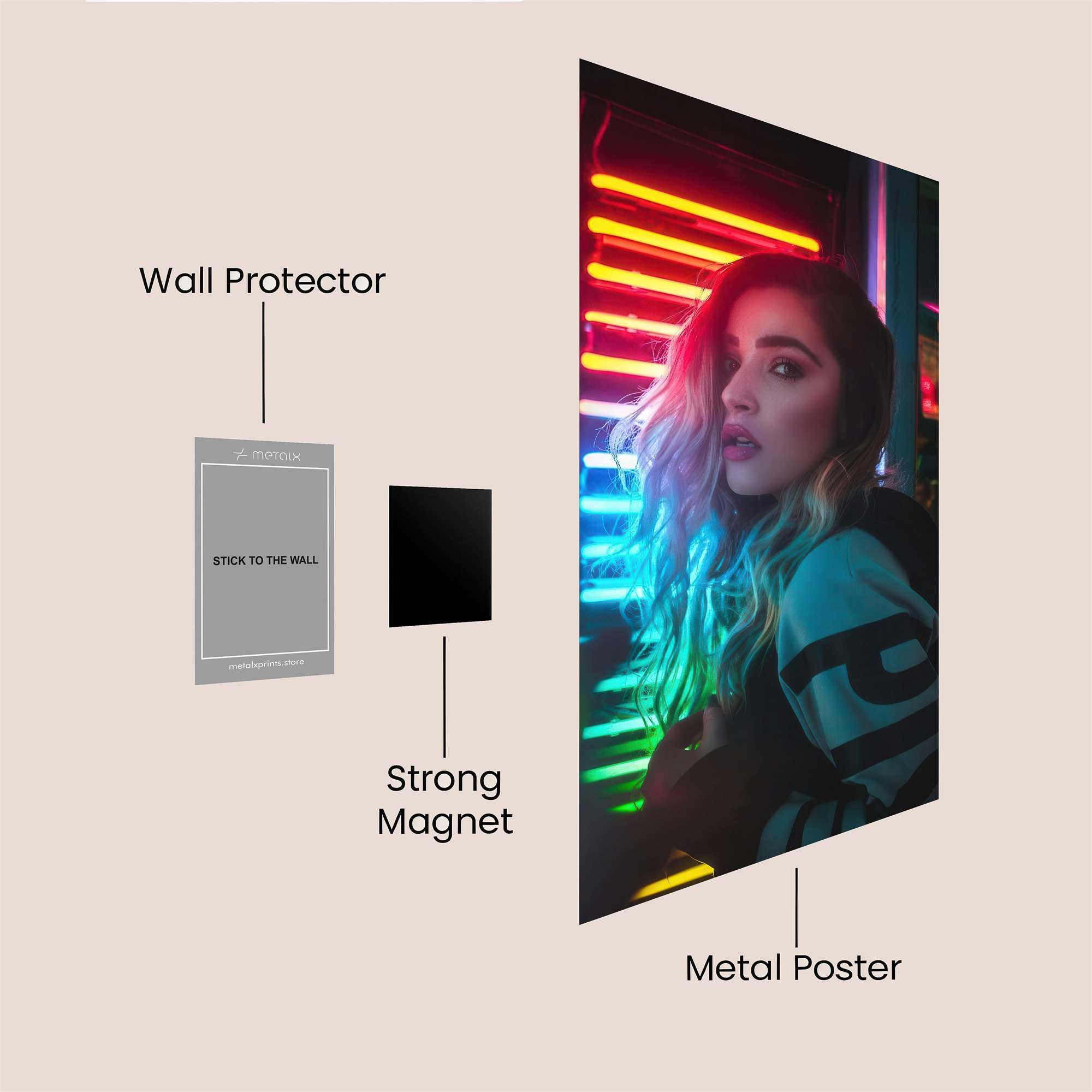 Neon Dream Safe Wall Magnetic / M