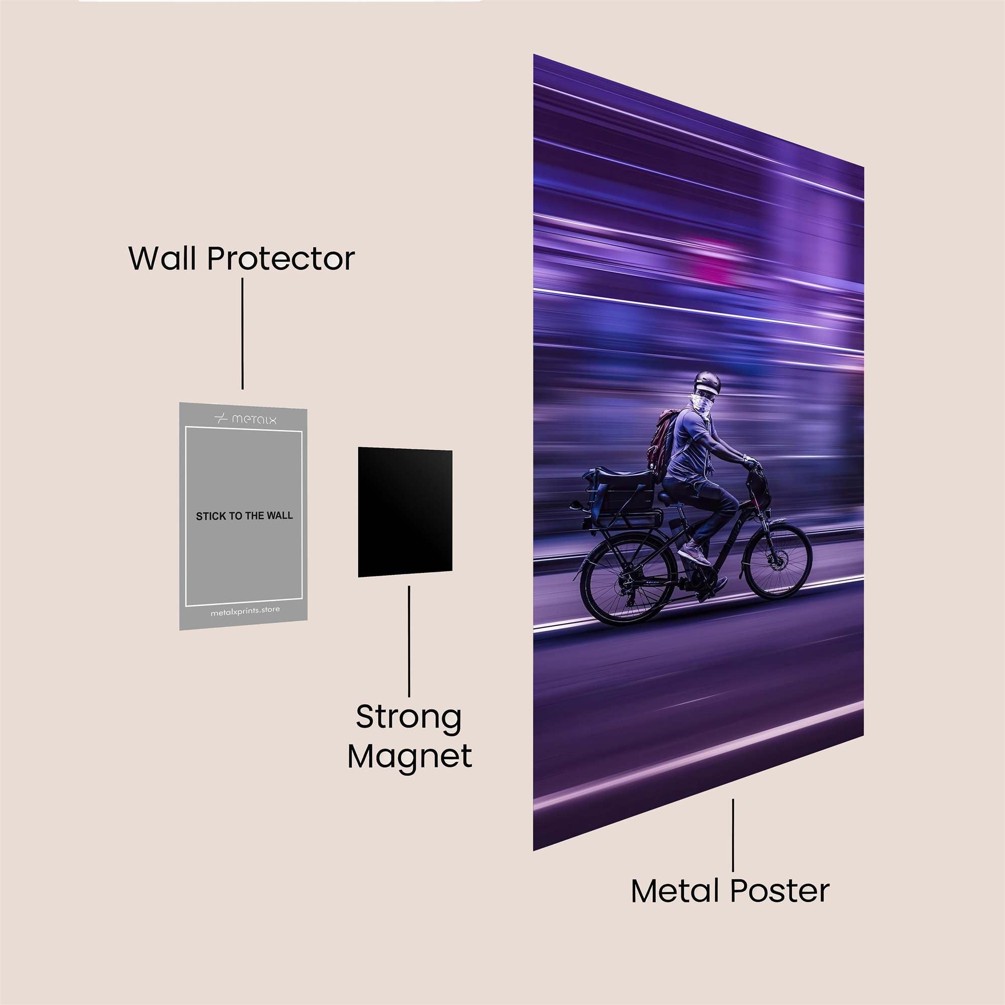 Cyclist Velocity Safe Wall Magnetic / M