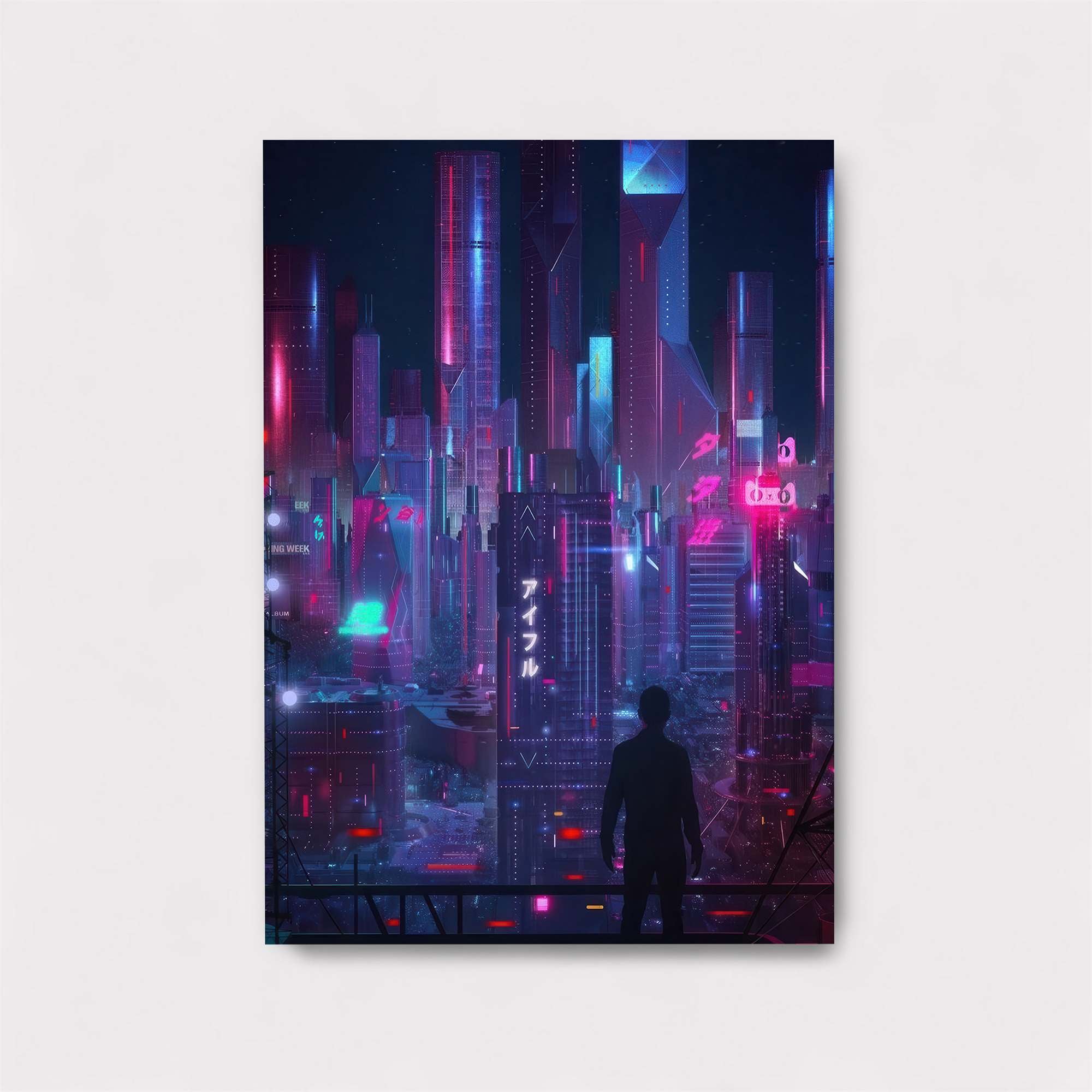 Neon Serenity Safe Wall Magnetic / M