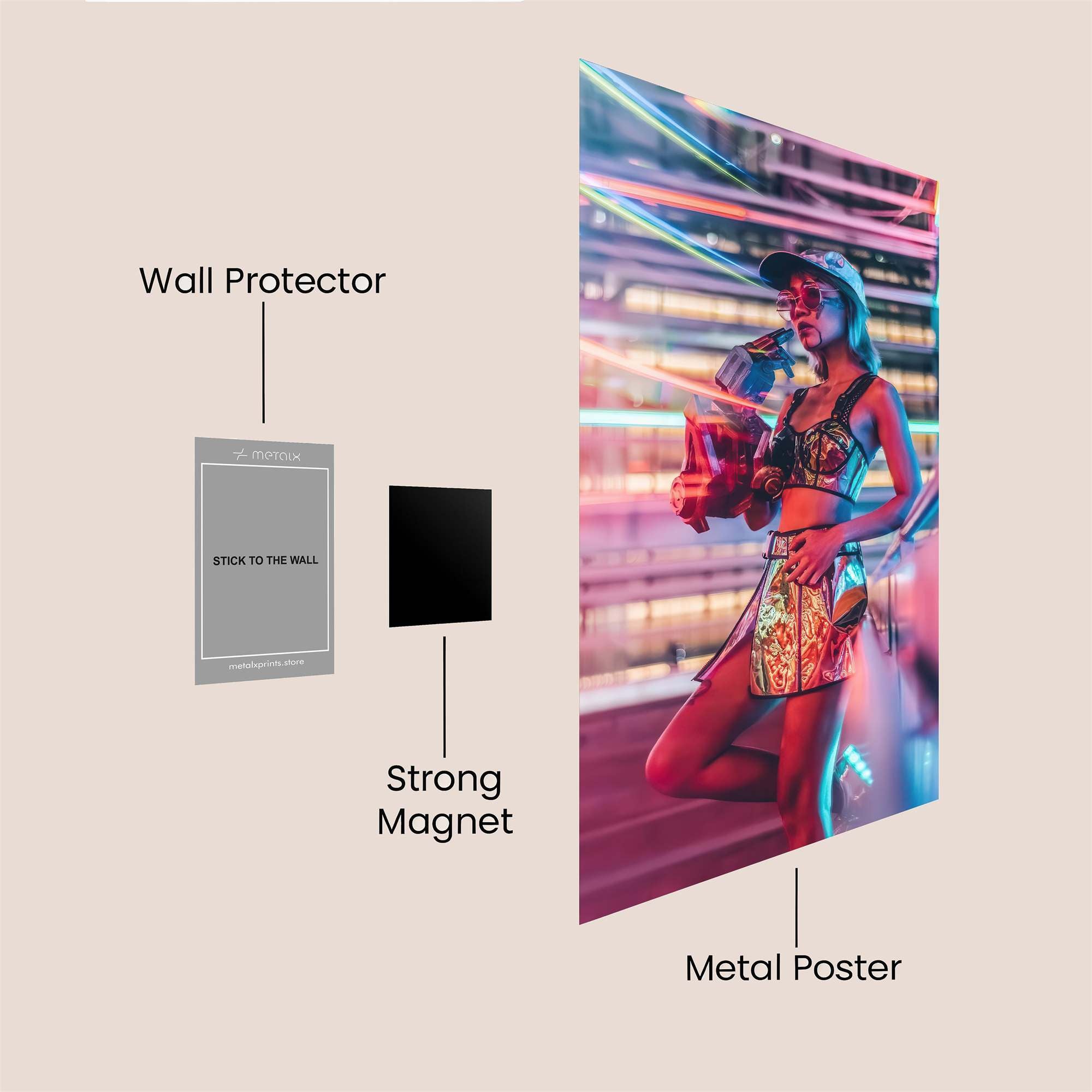 Cyberpunk Vibe Safe Wall Magnetic / M