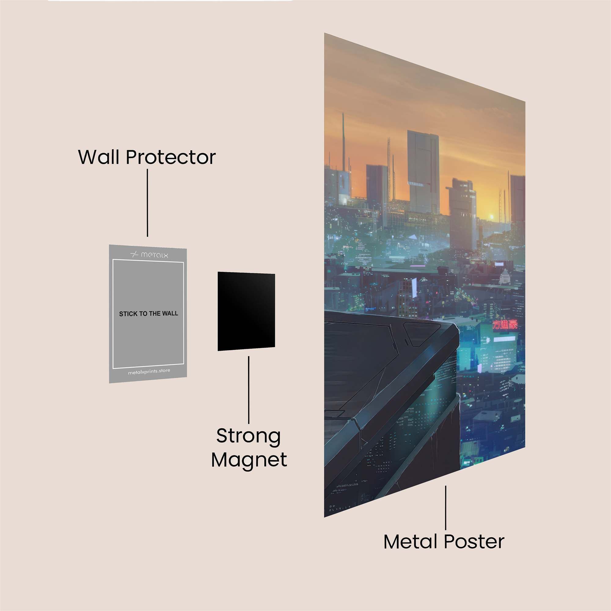 Cyber Dawn Safe Wall Magnetic / M