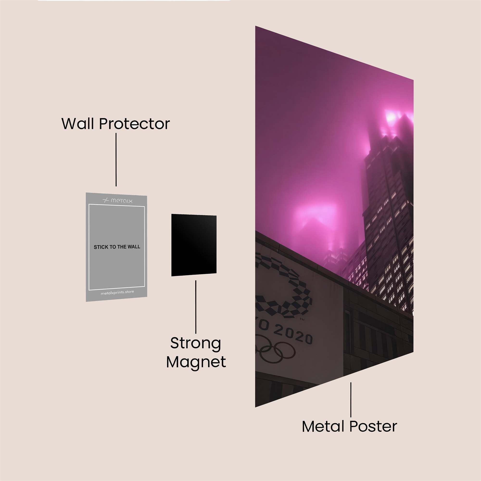 Tokyo Dreamscape Safe Wall Magnetic / M