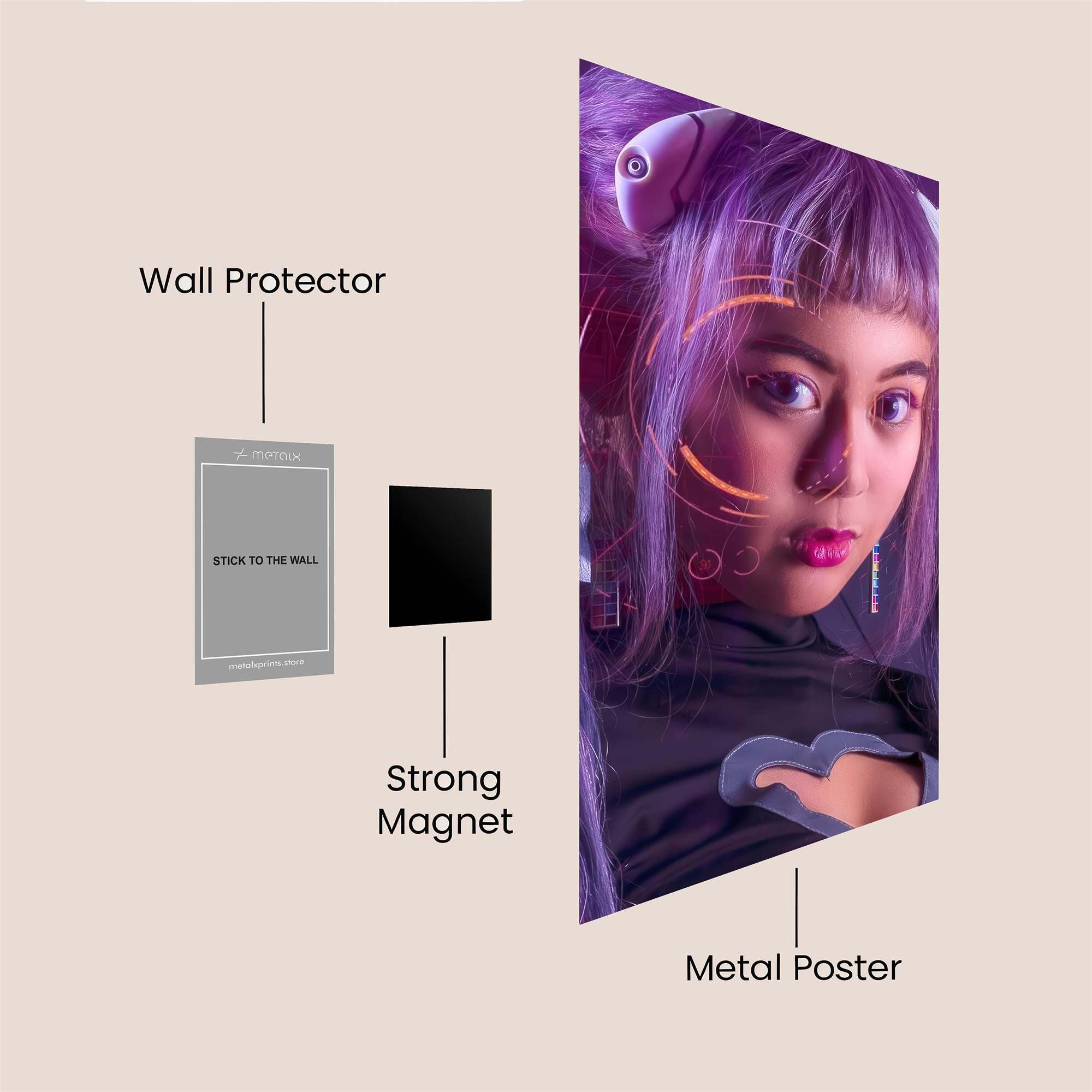 Cyber Enigma Safe Wall Magnetic / M