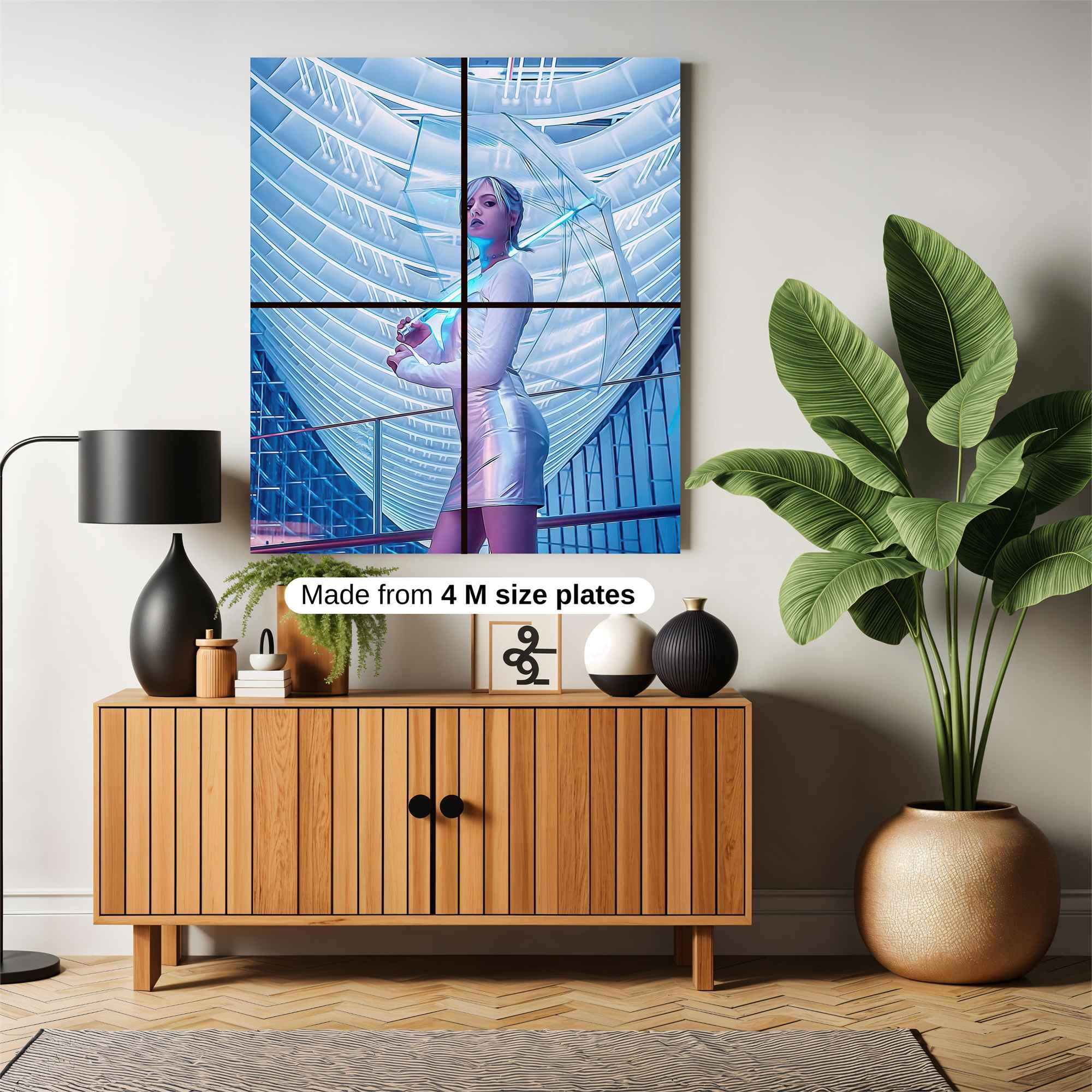 Futuristic Elegance Safe Wall Magnetic / M