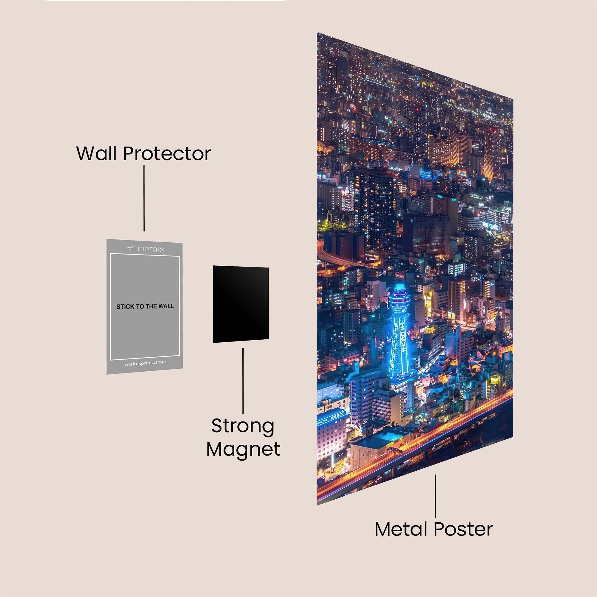 Tokyo Twilight Safe Wall Magnetic / M
