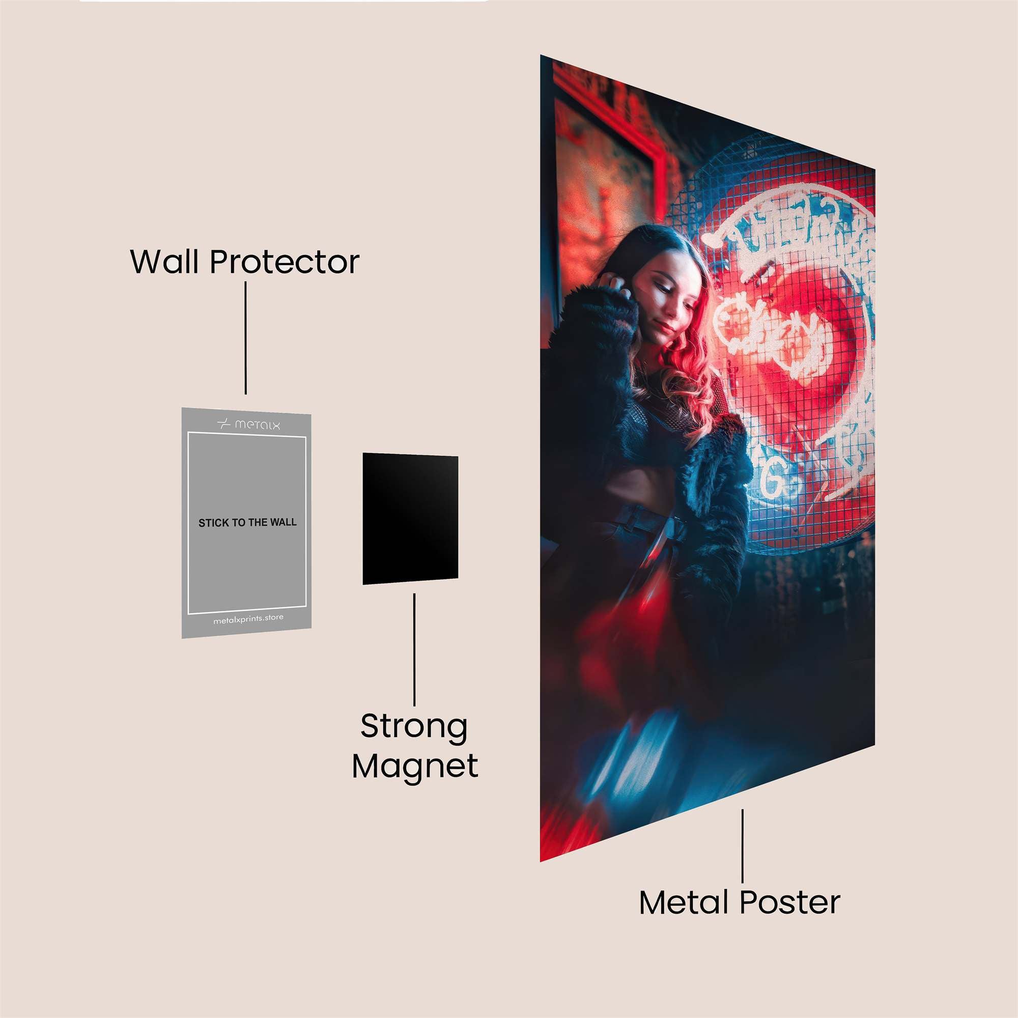 Neon Dream Safe Wall Magnetic / M