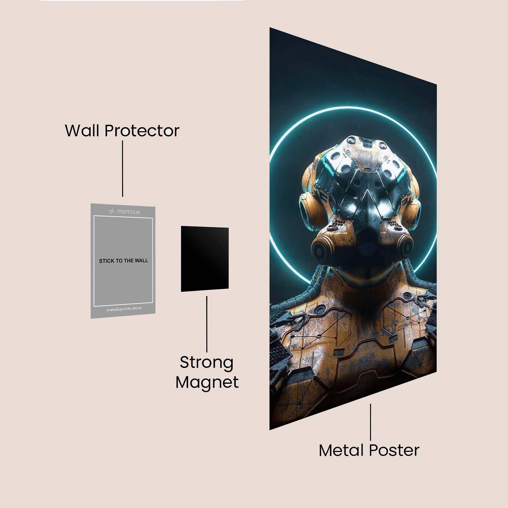 Robot Zen Safe Wall Magnetic / M