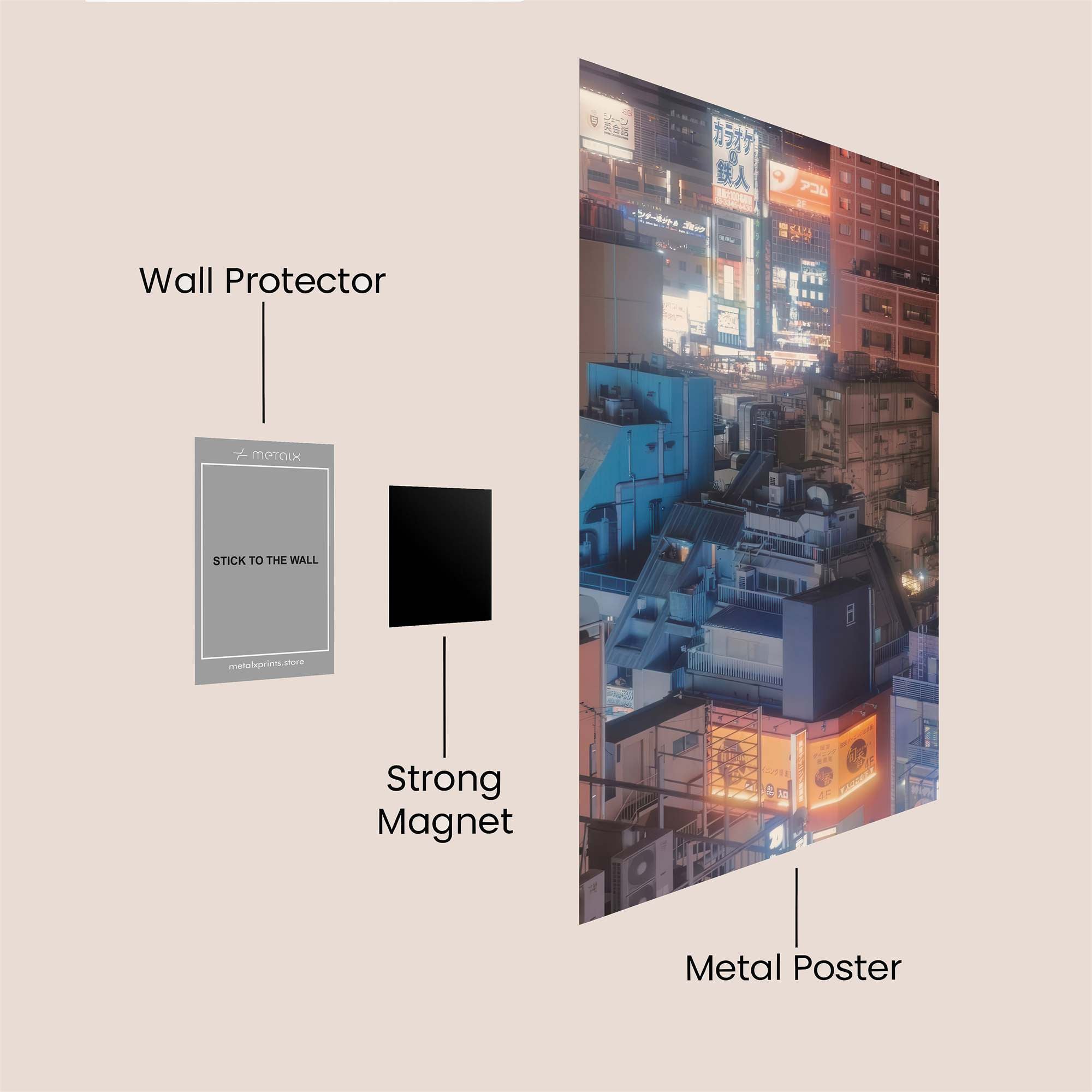 Neon Serenity Safe Wall Magnetic / M