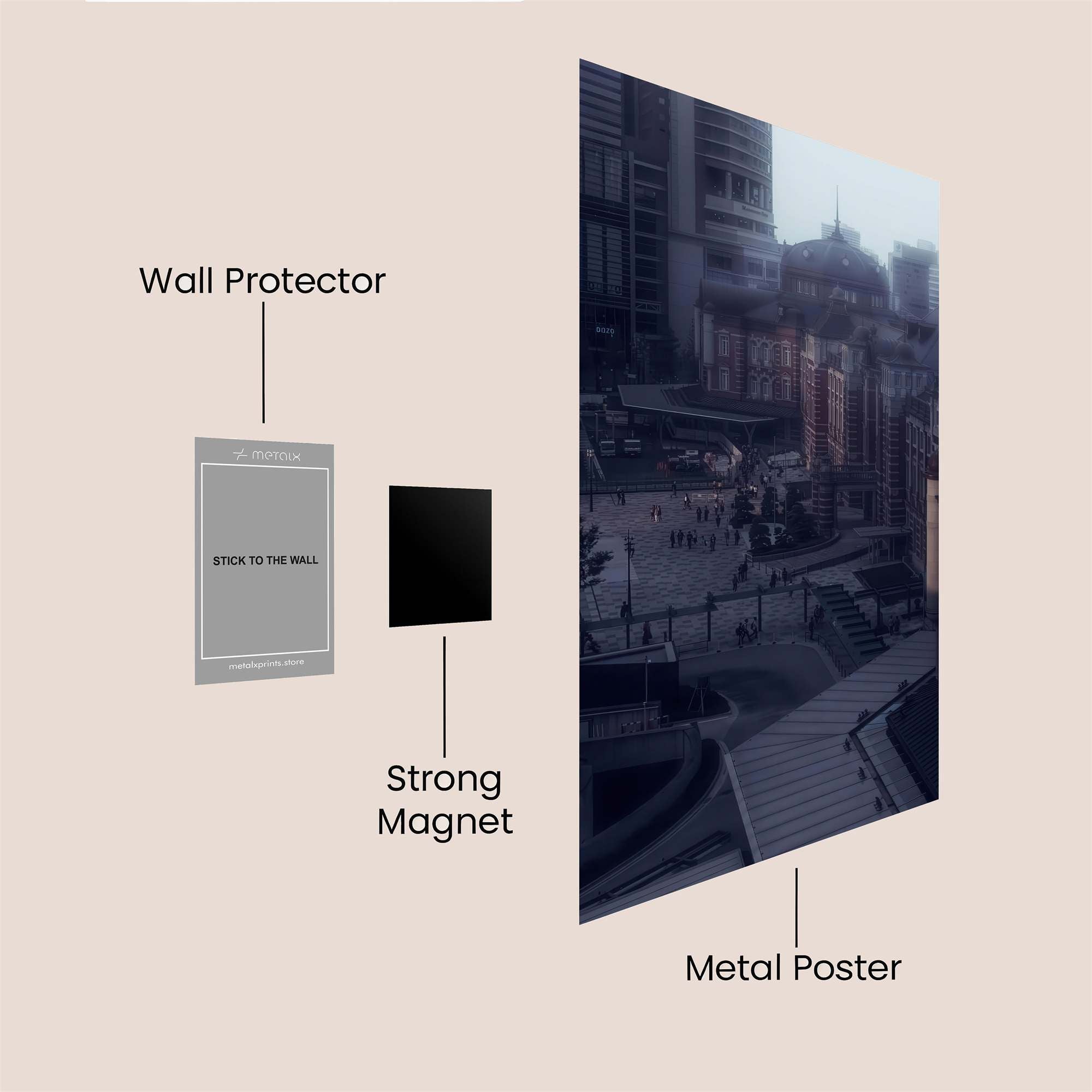 Tokyo Nostalgic Safe Wall Magnetic / M