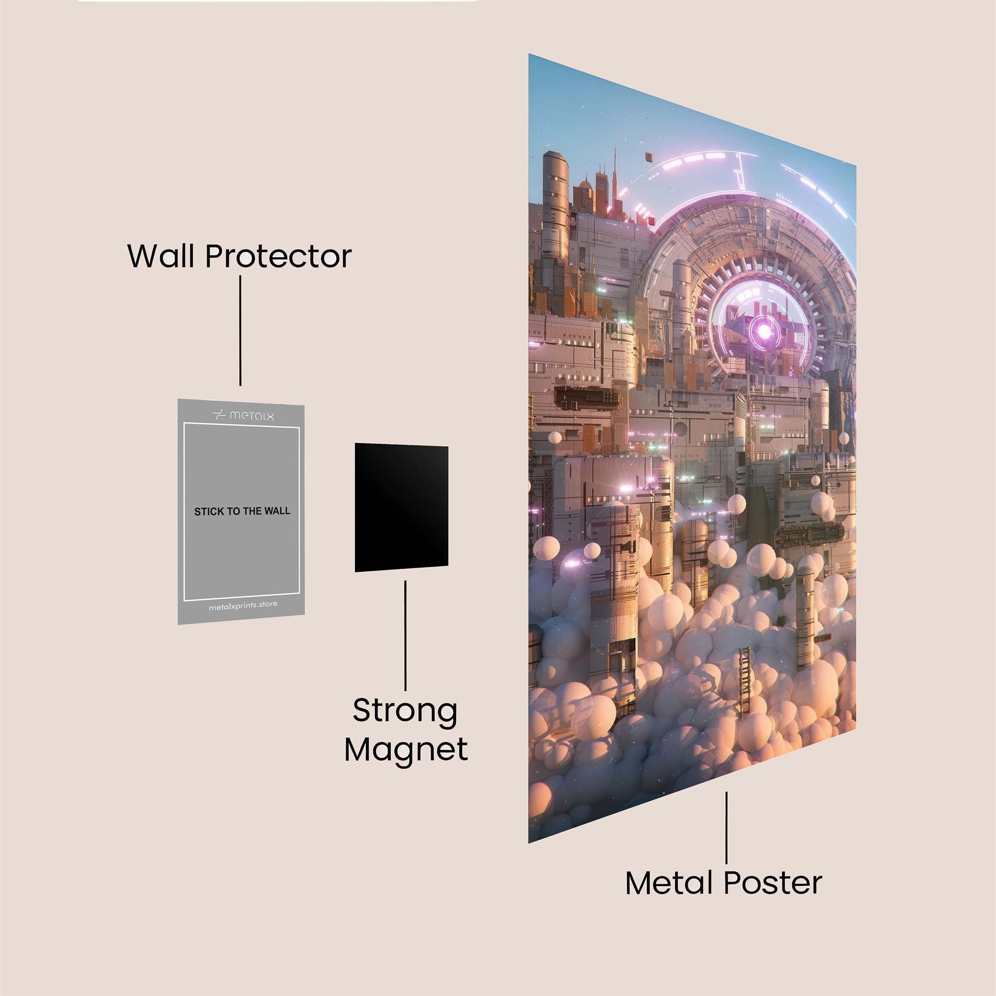 Portal Serenity Safe Wall Magnetic / M