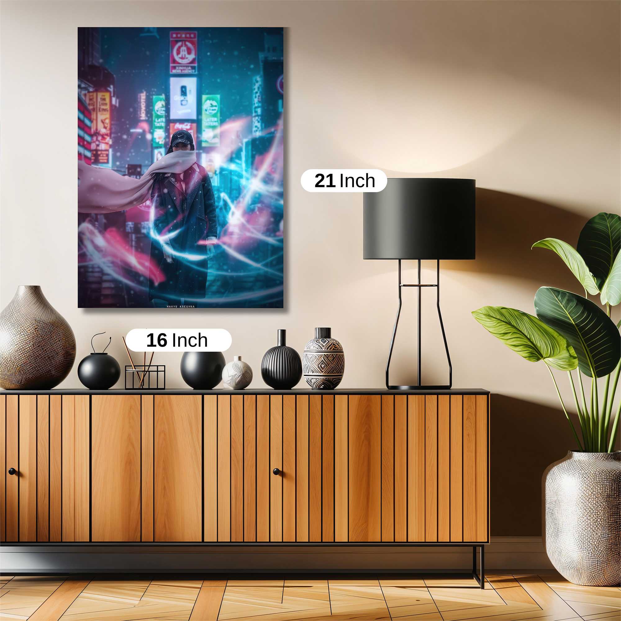 Neon Serenity Safe Wall Magnetic / M