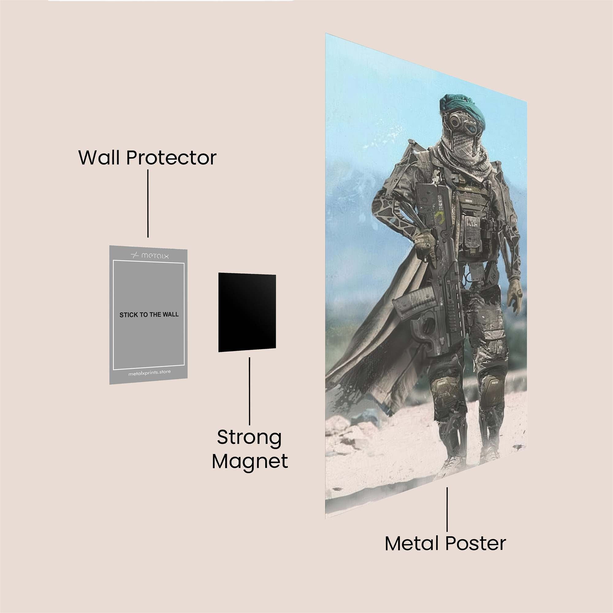 Desert Sentinel Safe Wall Magnetic / M