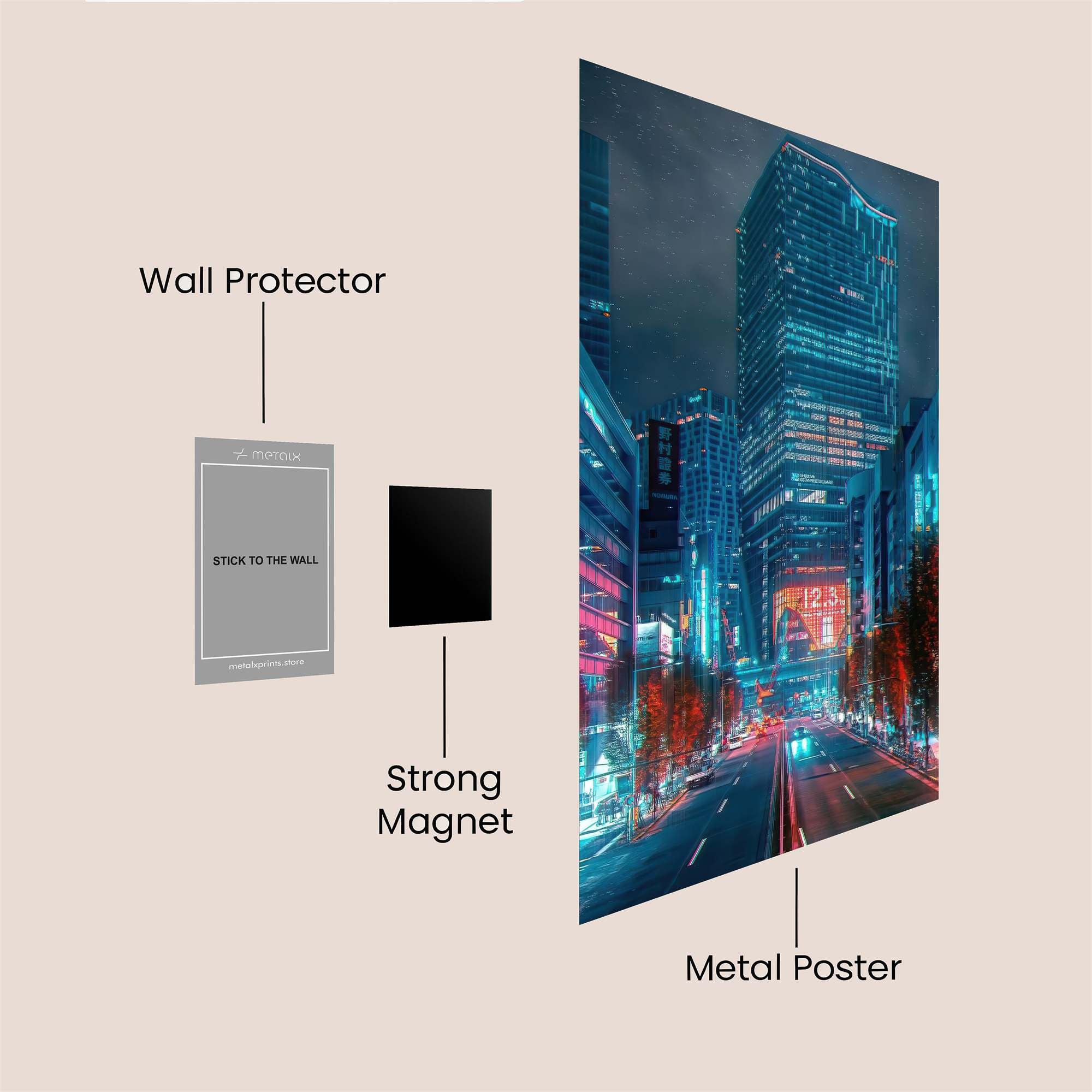 Tokyo Dreamscape Safe Wall Magnetic / M