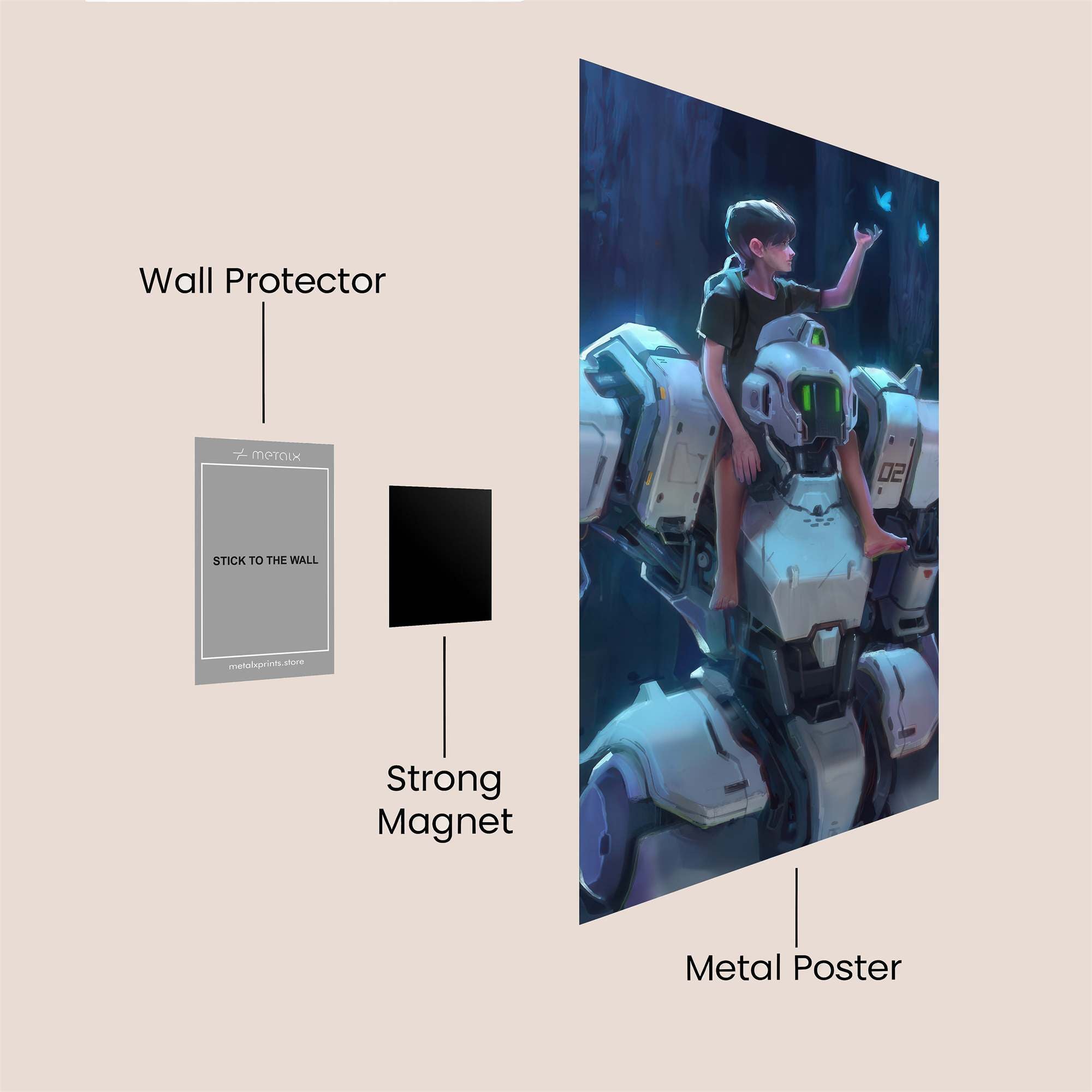 Robot Serenity Safe Wall Magnetic / M