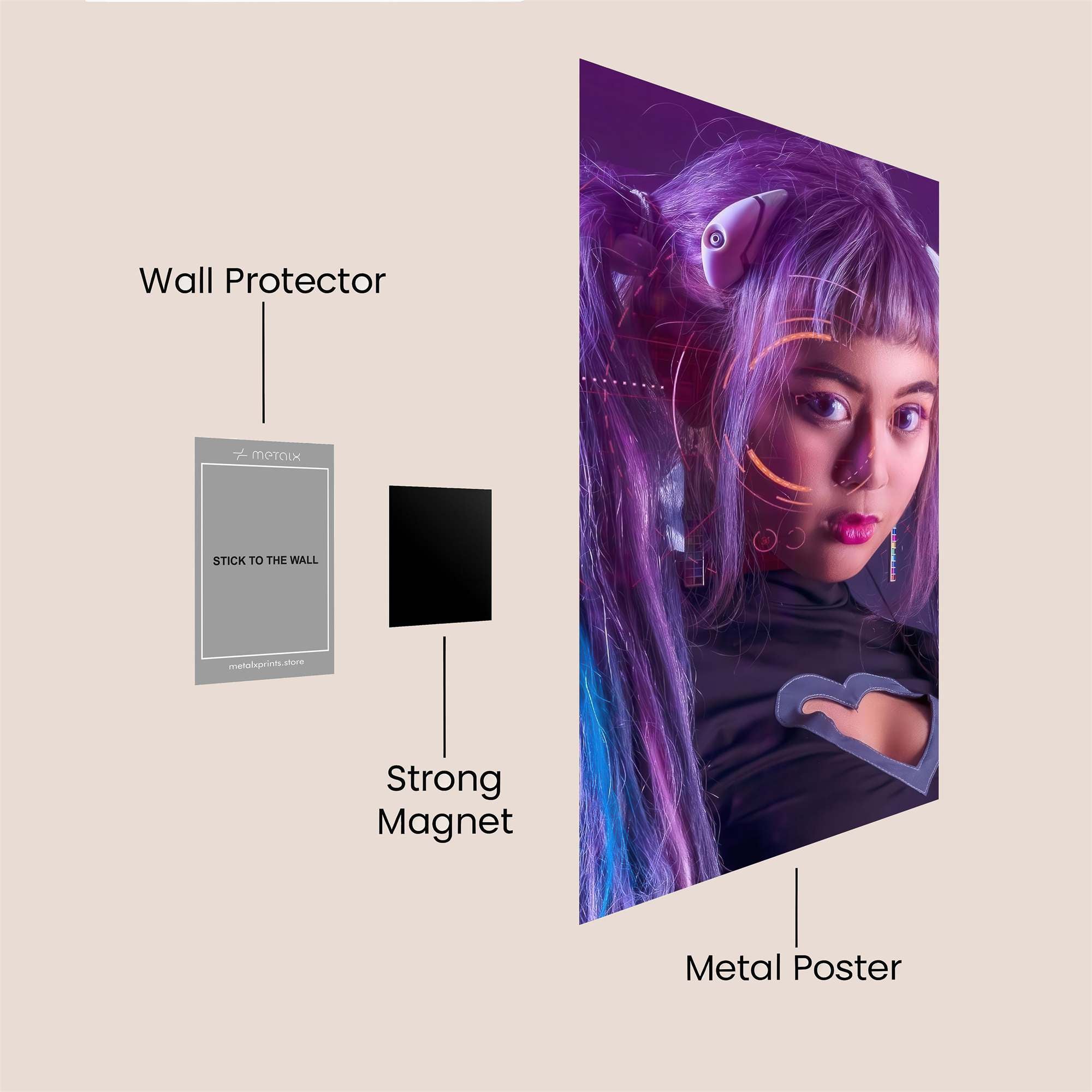Cyber Enigma Safe Wall Magnetic / M