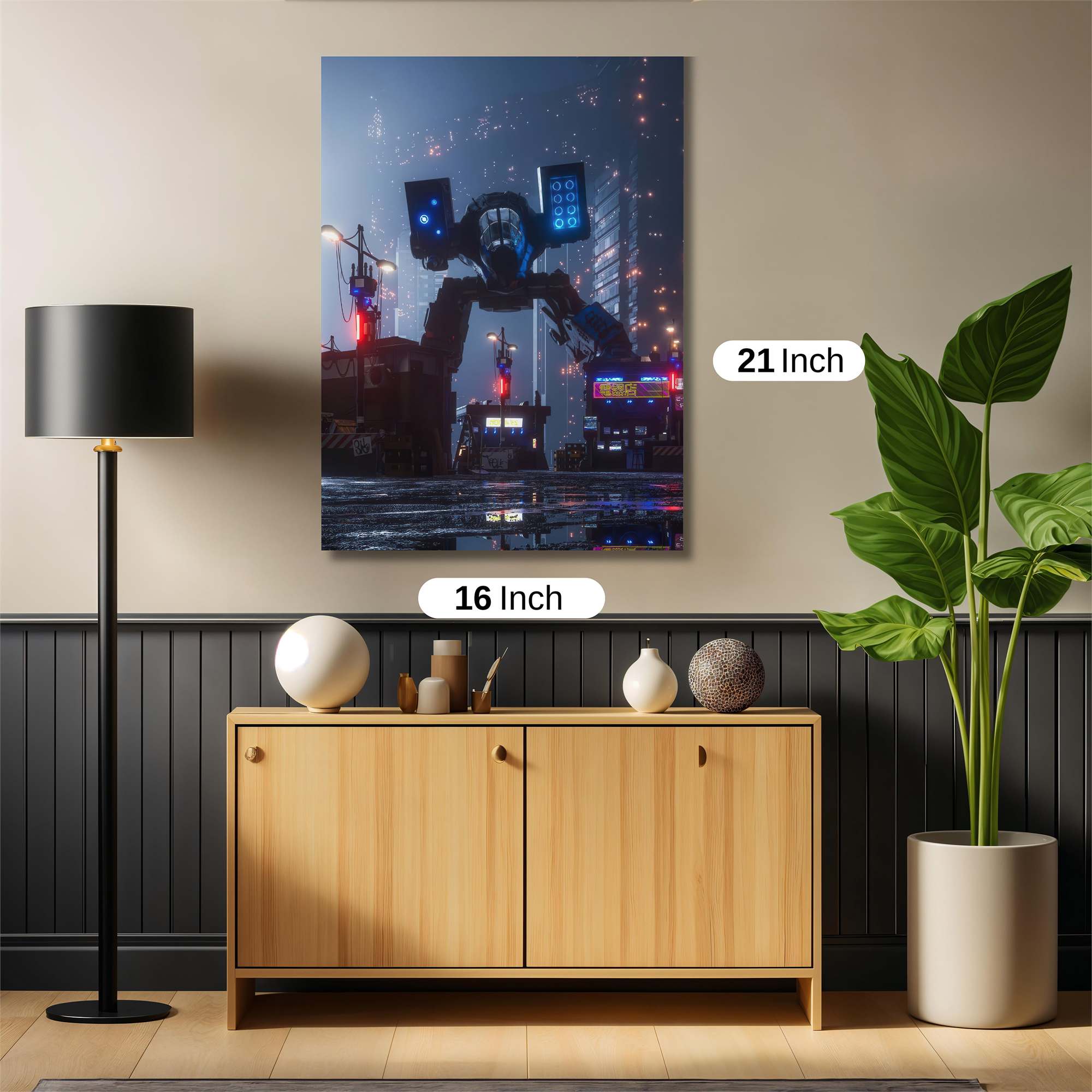 Robot Gloom Safe Wall Magnetic / M