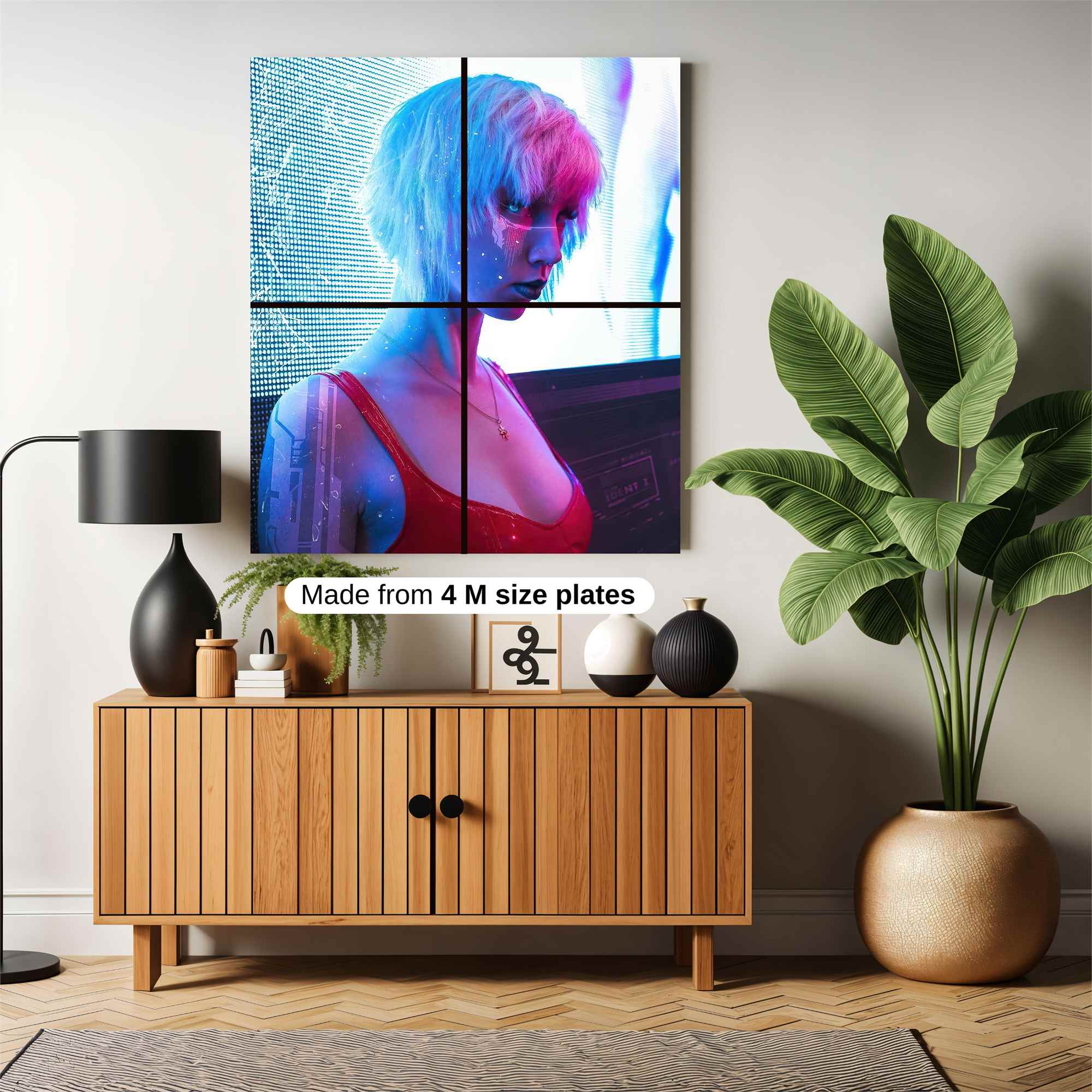 Cyberpunk Elegance Safe Wall Magnetic / M