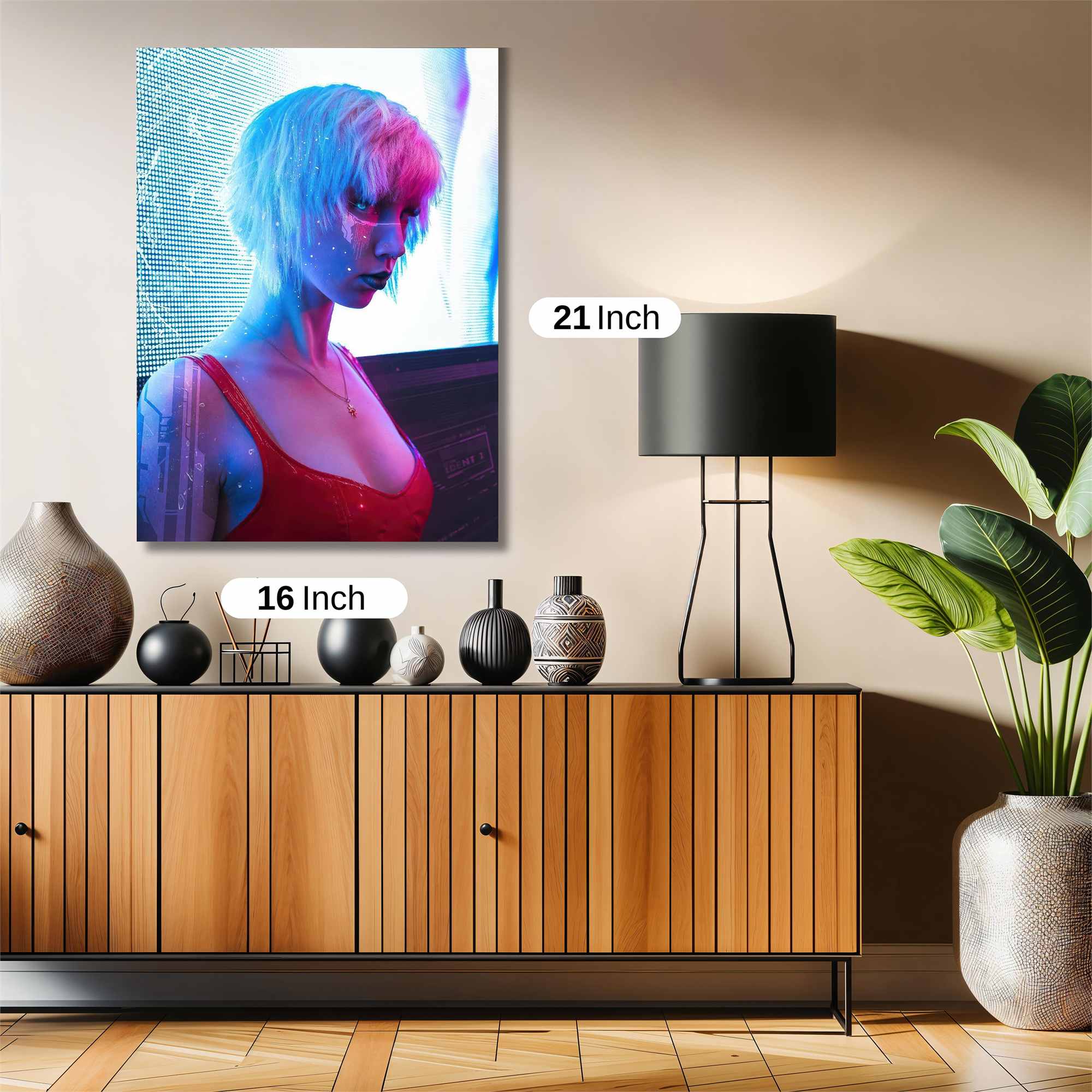 Cyberpunk Elegance Safe Wall Magnetic / M