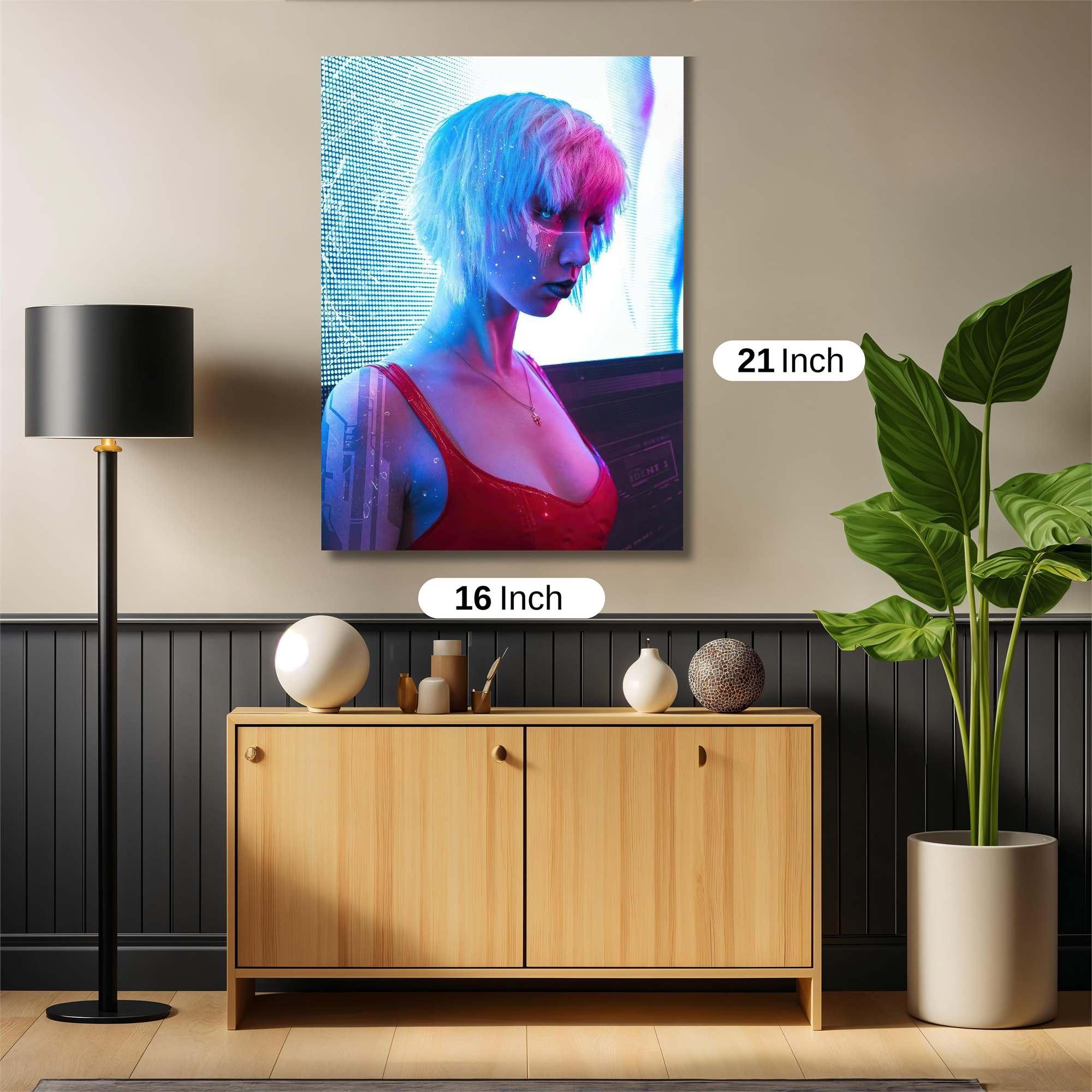 Cyberpunk Elegance Safe Wall Magnetic / M