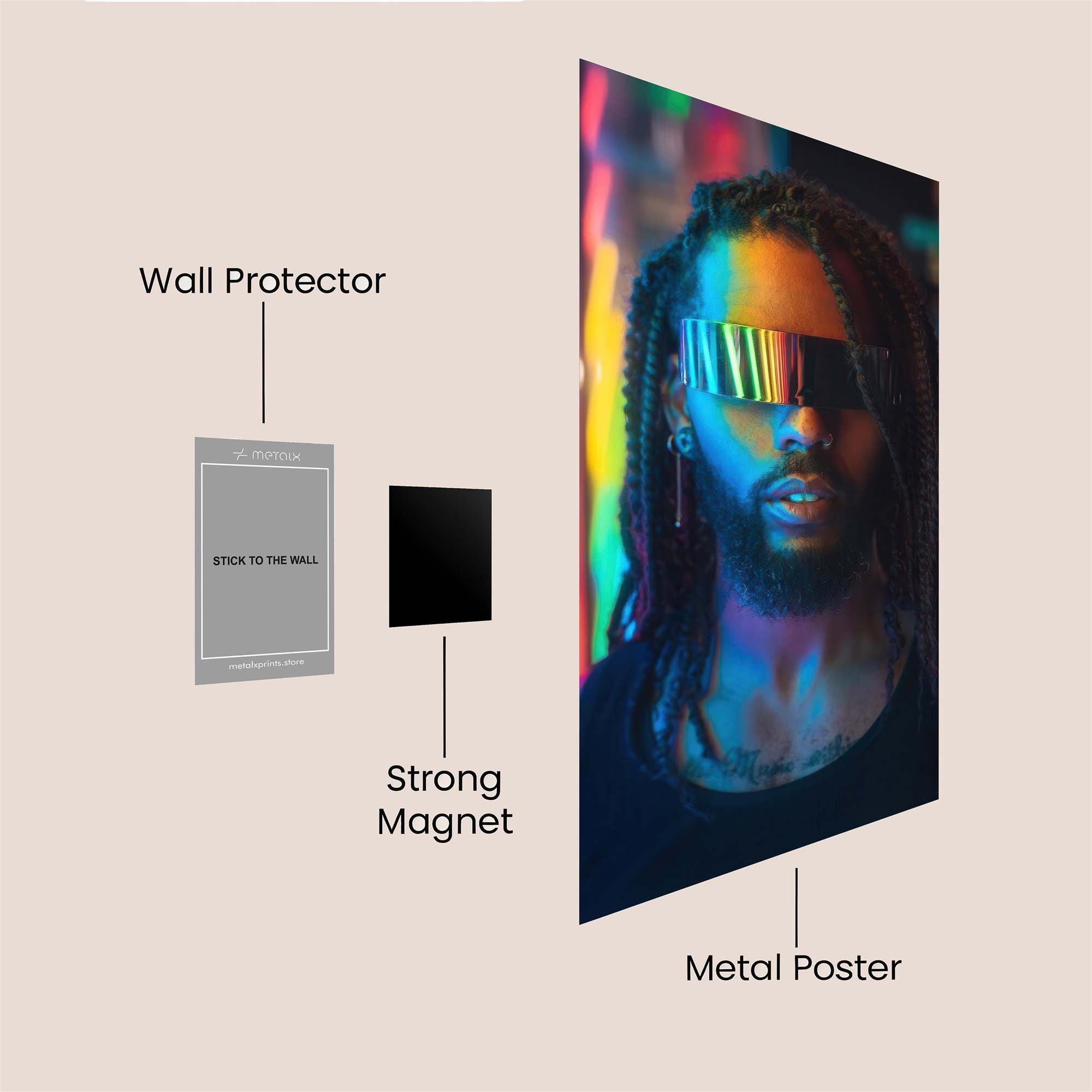 NeonVibe Safe Wall Magnetic / M