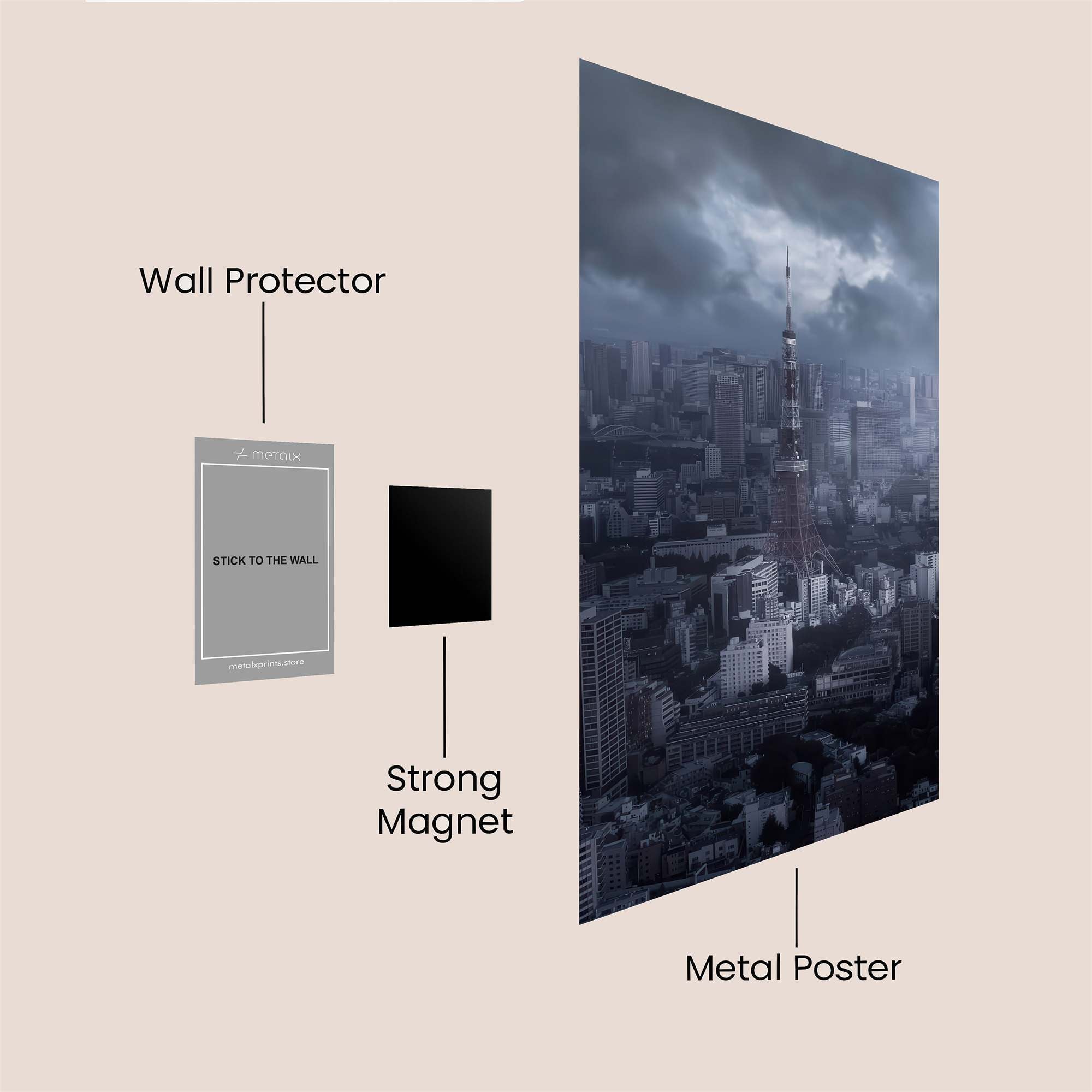 Tokyo Gloom Safe Wall Magnetic / M