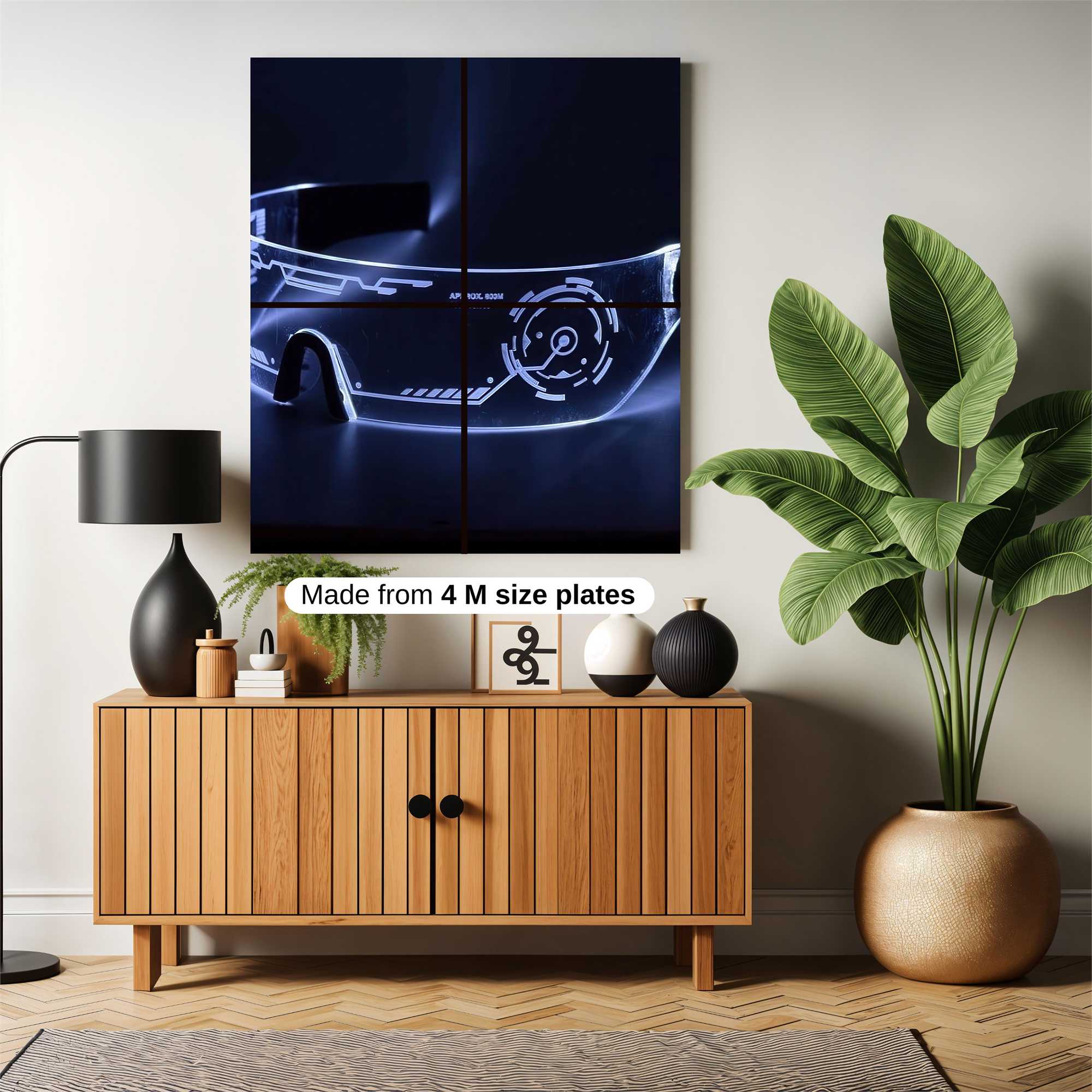 Glow Futuristic Safe Wall Magnetic / M