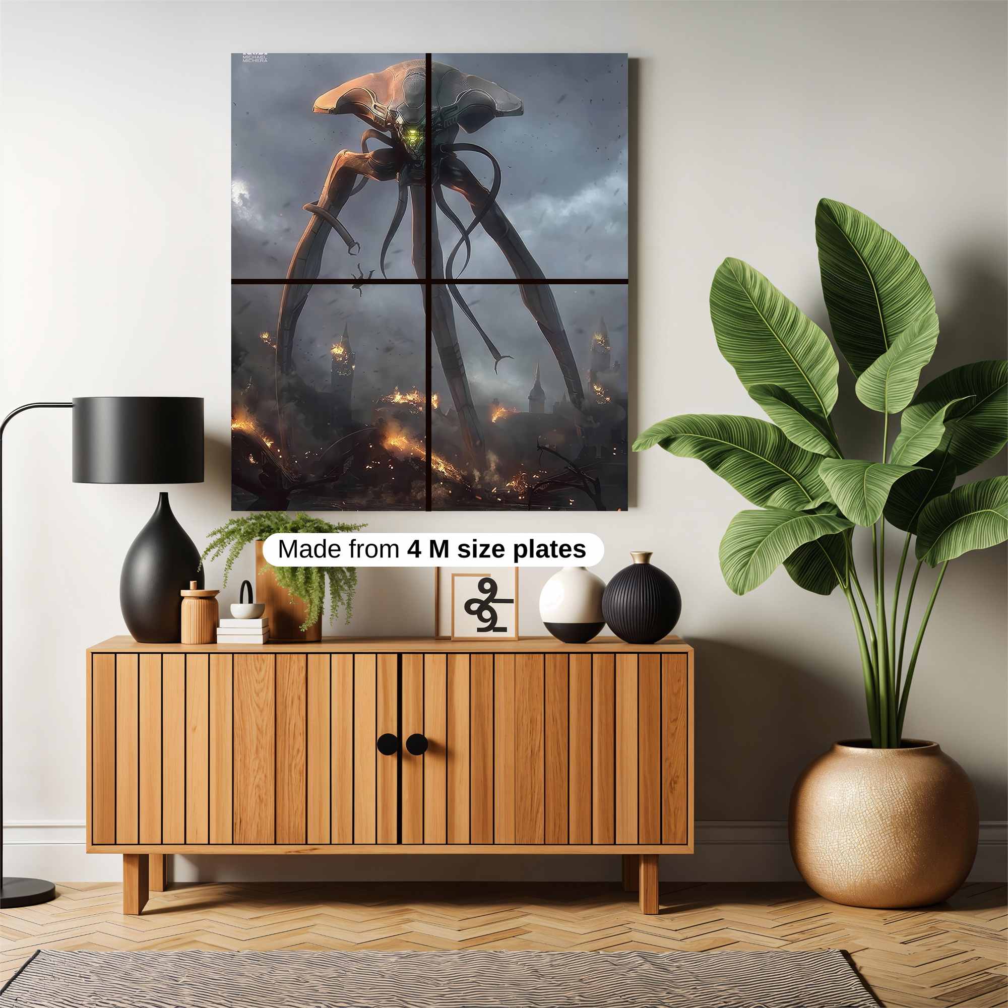 Alien Apocalypse Safe Wall Magnetic / M