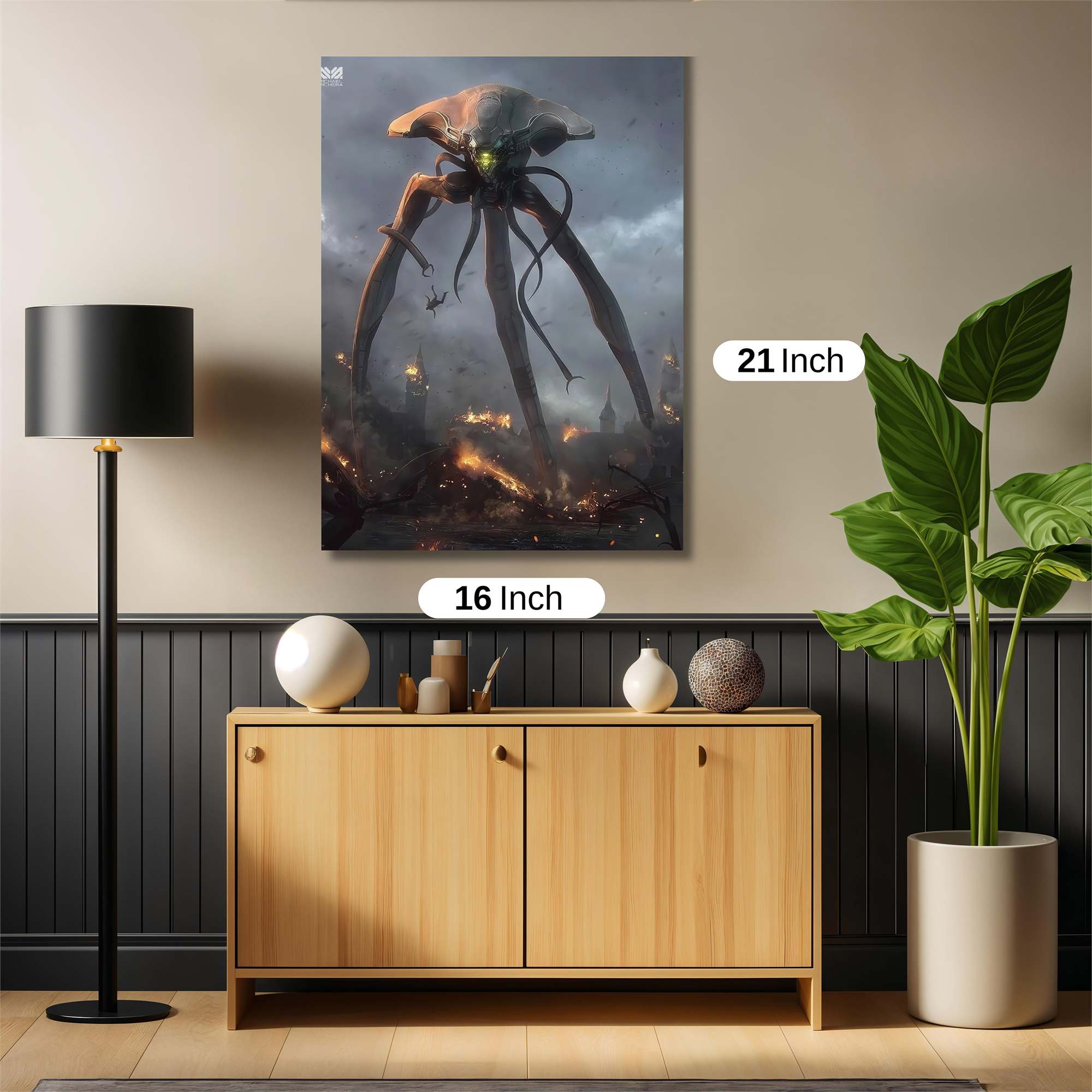 Alien Apocalypse Safe Wall Magnetic / M