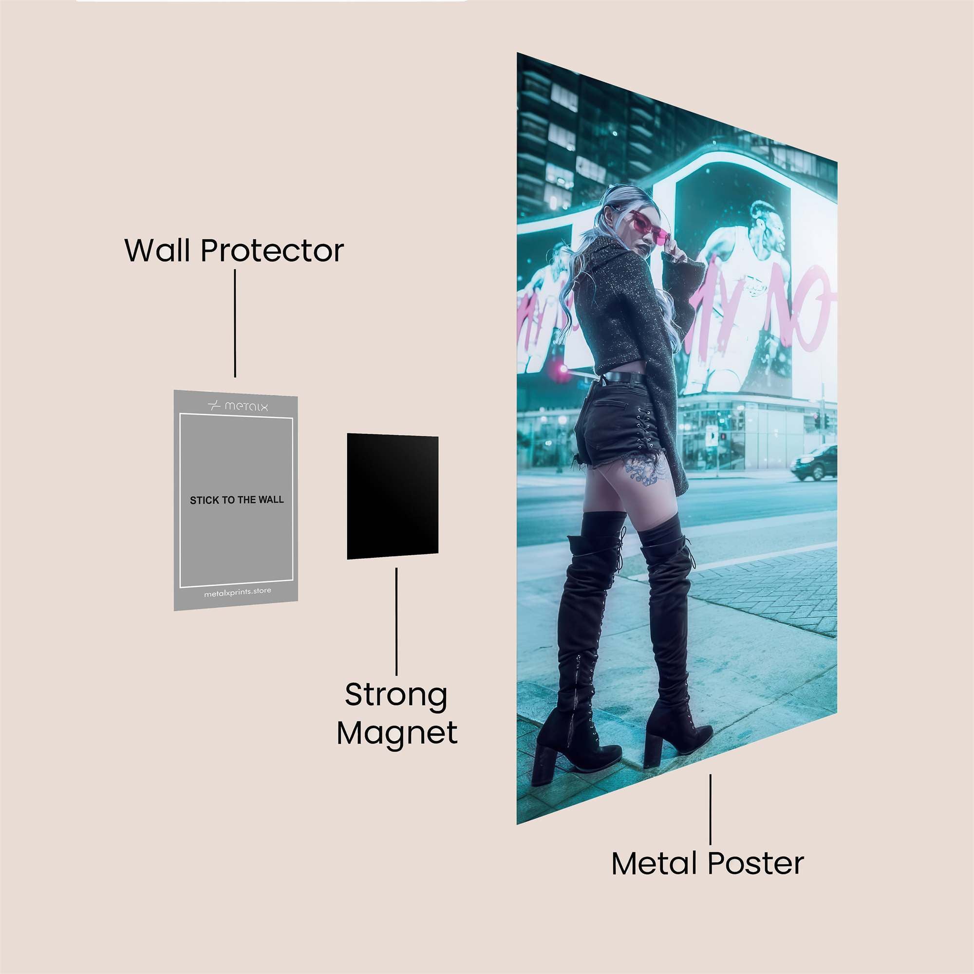 City Rebel Safe Wall Magnetic / M