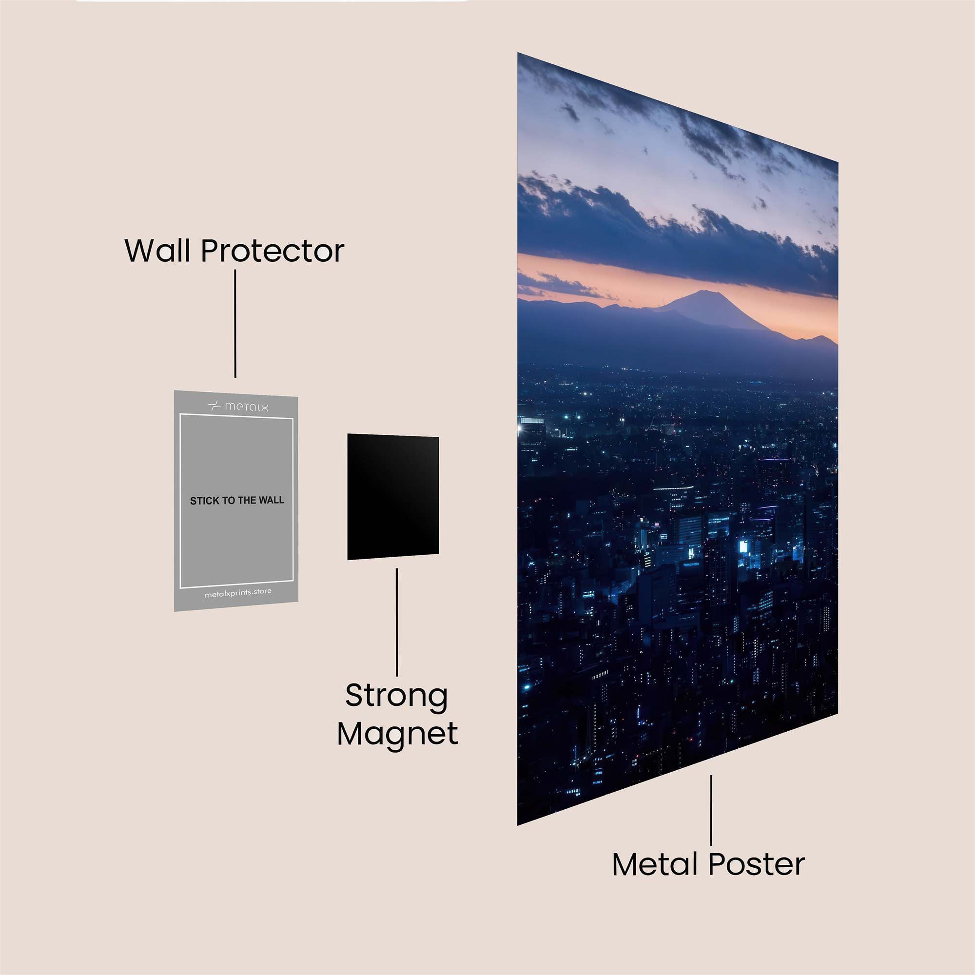 Fuji Twilight Safe Wall Magnetic / M