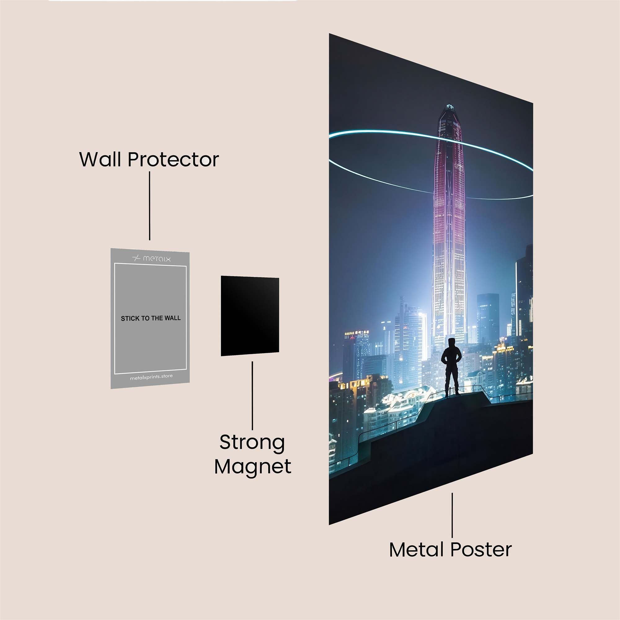 Pinnacle Serenity Safe Wall Magnetic / M