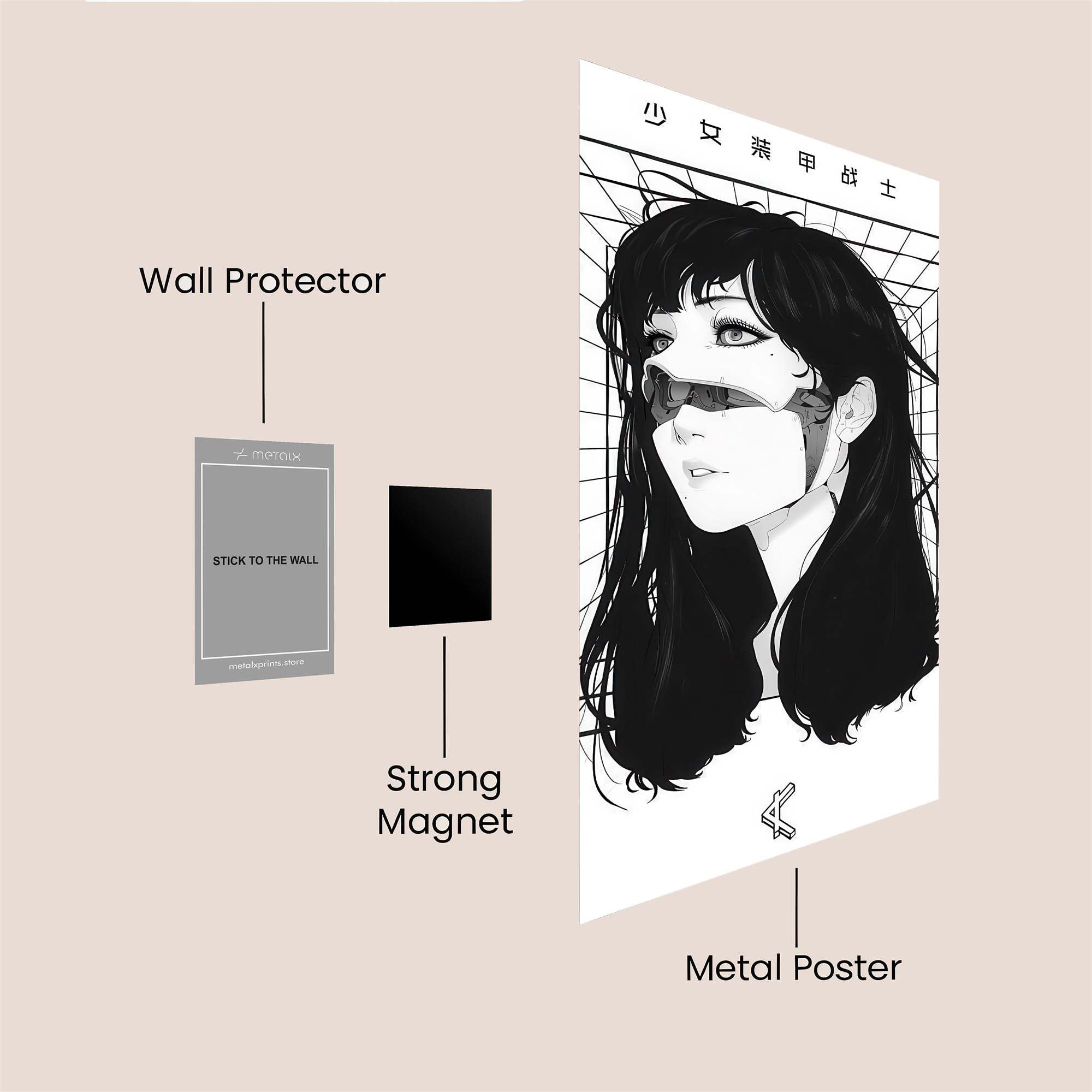 Masked Enigma Safe Wall Magnetic / M