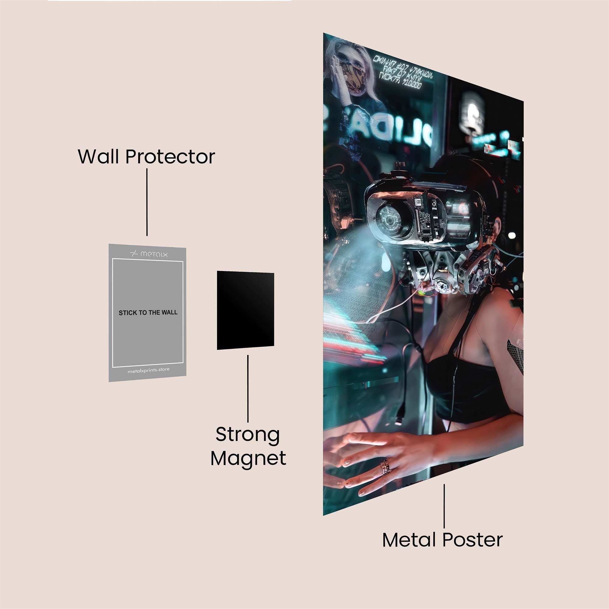 Cyberpunk Dream Safe Wall Magnetic / M