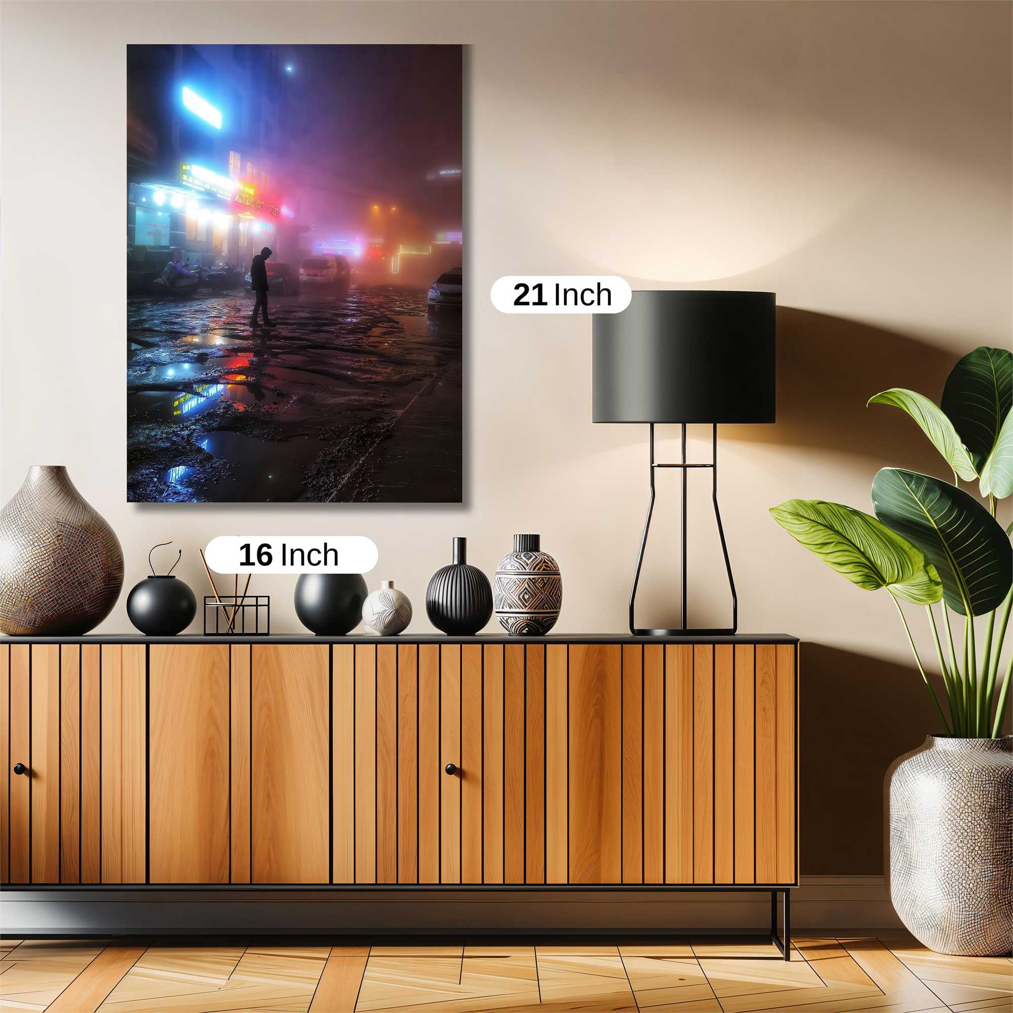 Neon Solitude Safe Wall Magnetic / M